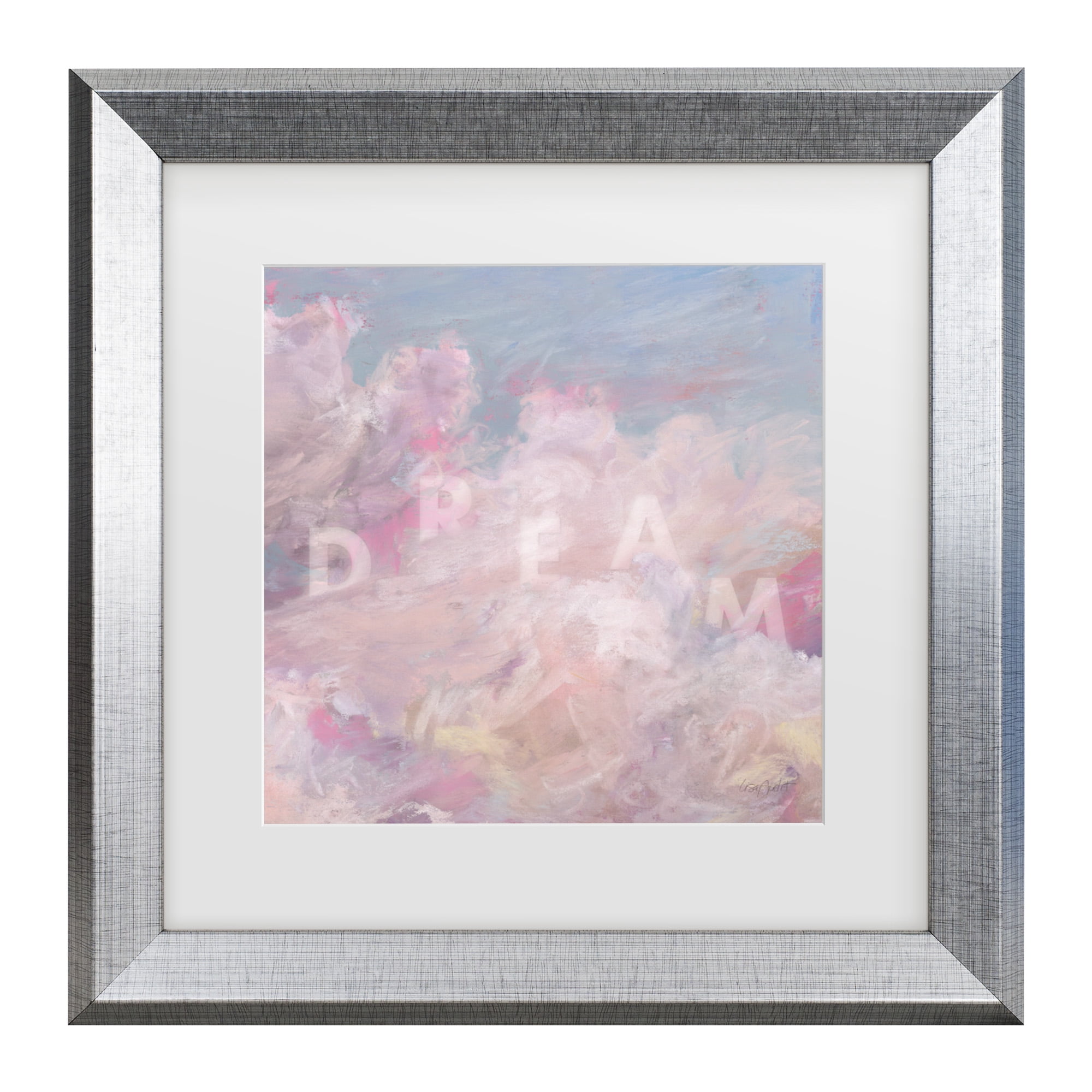 Lisa Audit 'Daydream Pink 04' Matted Framed Art