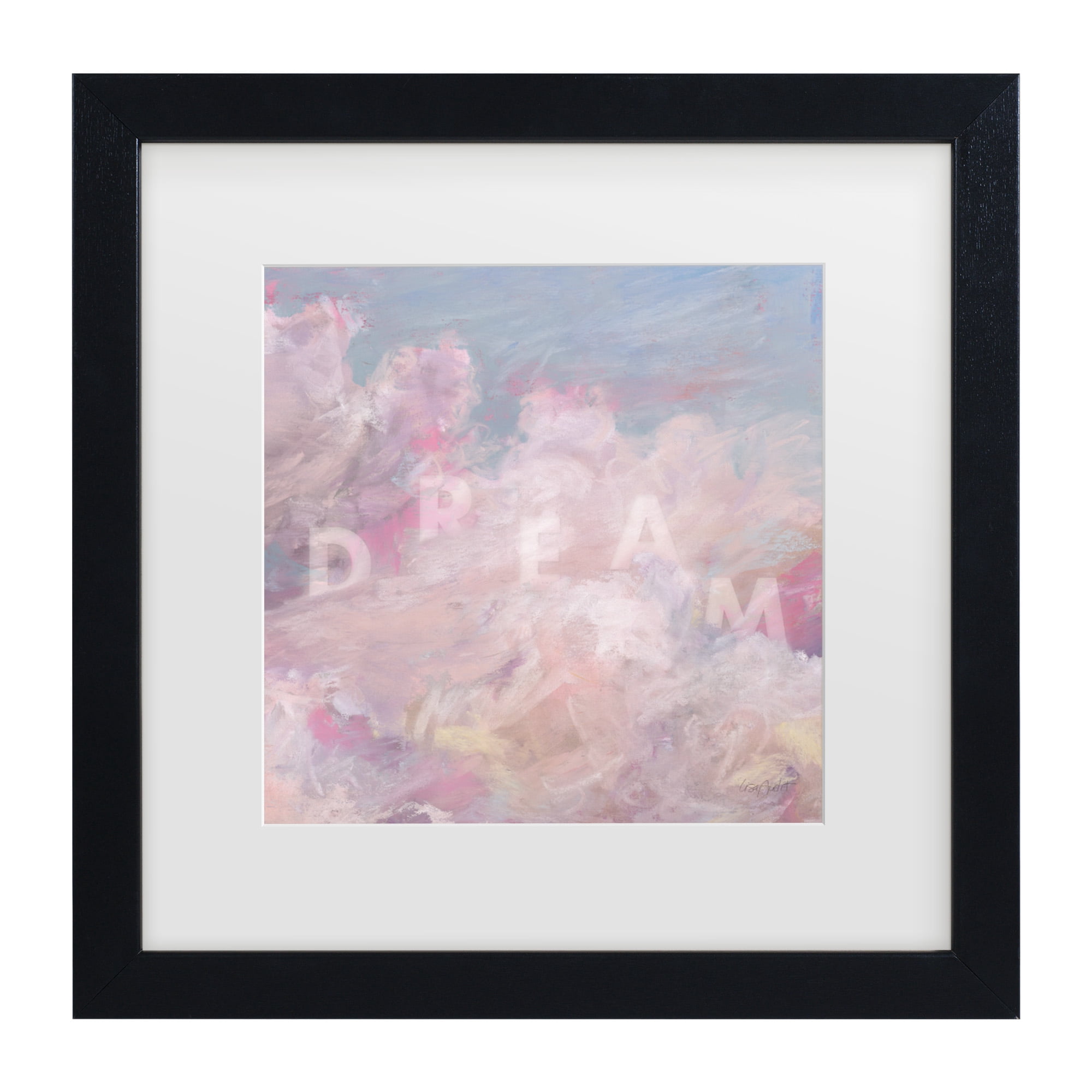 Lisa Audit 'Daydream Pink 04' Matted Framed Art