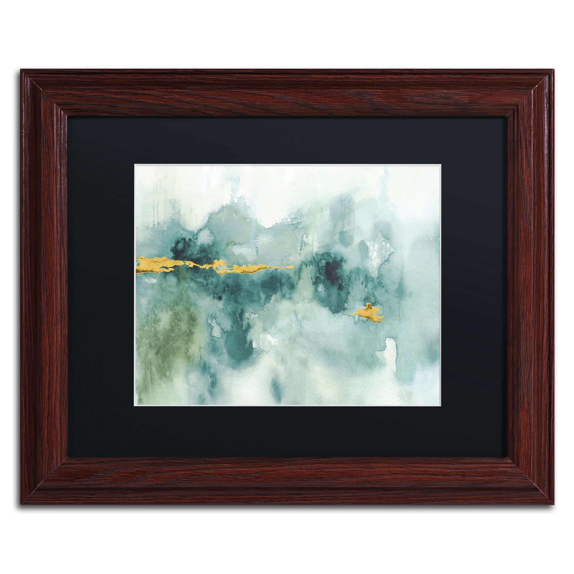Lisa Audit 'Greenhouse Abstract I' Matted Framed Art