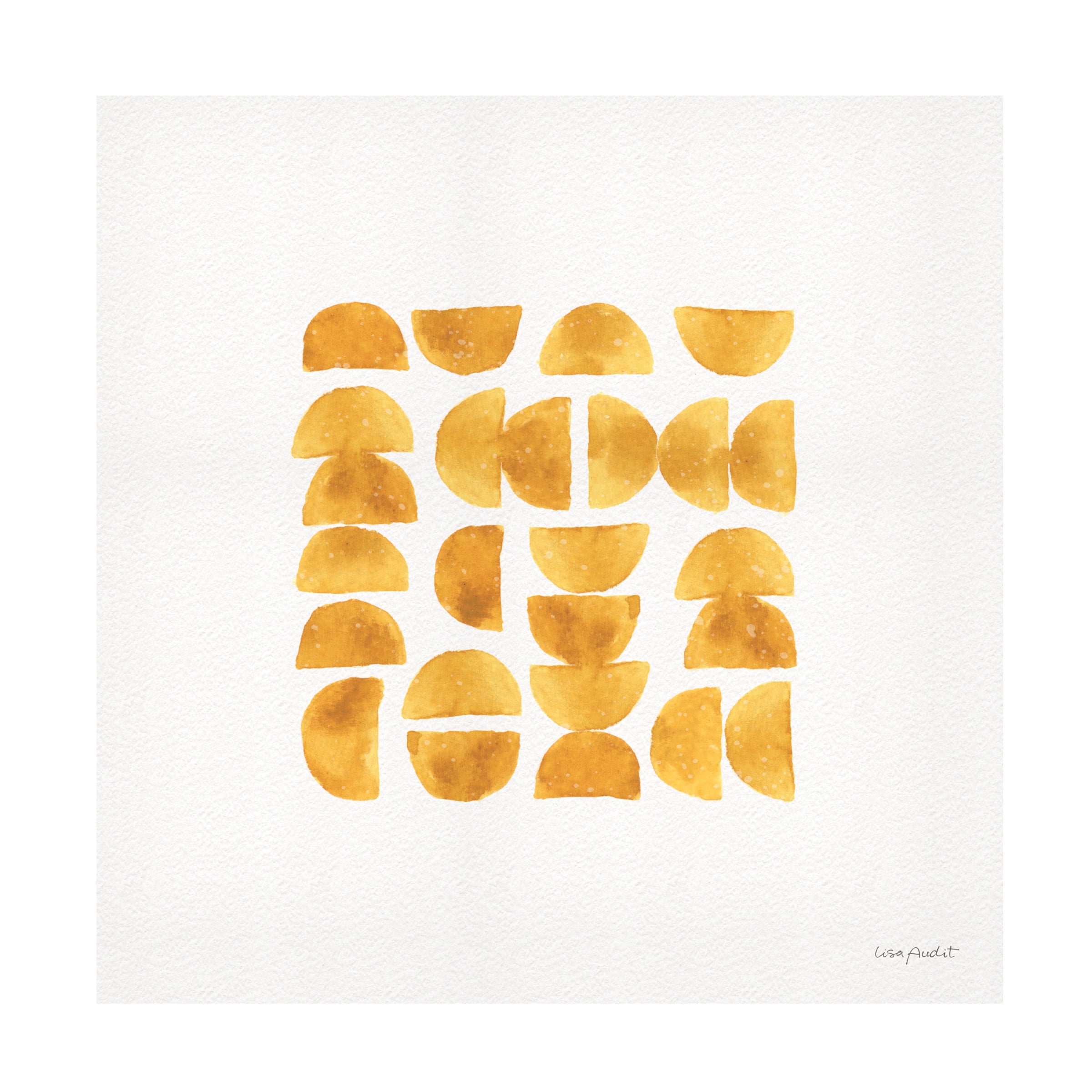Lisa Audit 'Happy Yellow 11' Canvas Art