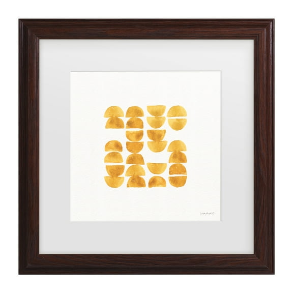 Lisa Audit 'Happy Yellow 13' Matted Framed Art