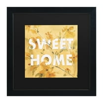 Lisa Audit 'Happy Yellow 16A' Matted Framed Art