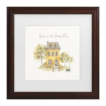 Lisa Audit 'Happy Yellow 17' Matted Framed Art