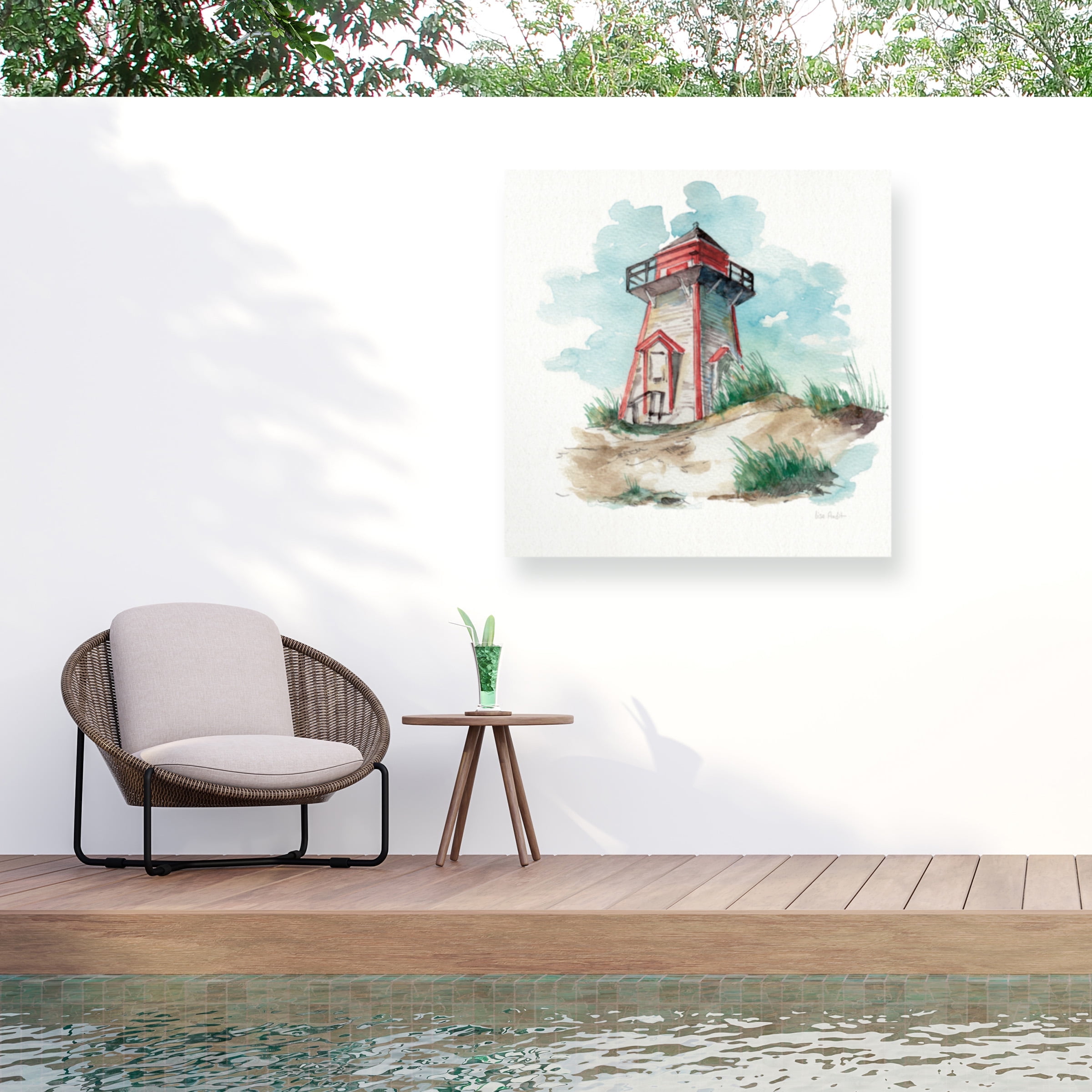 Lisa Audit 'In The Moment III' Outdoor Canvas 24x32