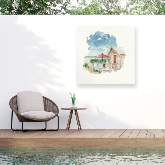 Lisa Audit 'In The Moment IV' Outdoor Canvas 14x14