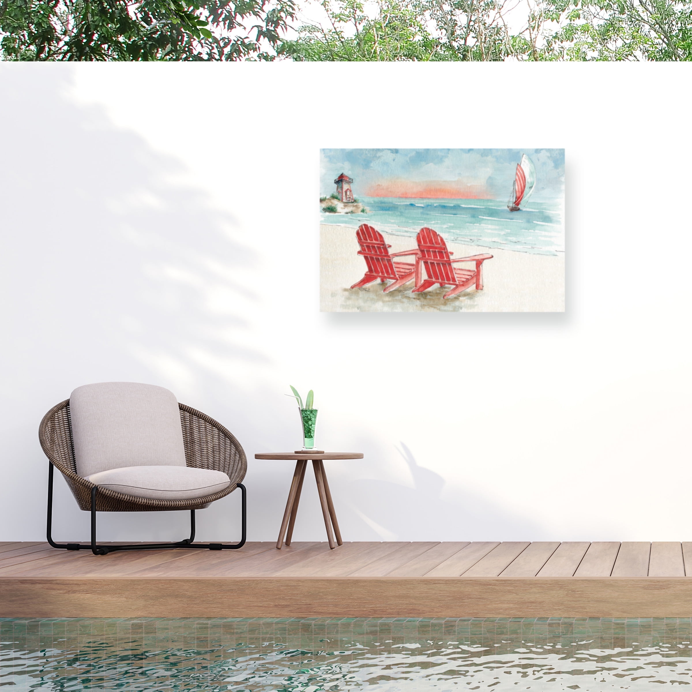 Lisa Audit 'In the Moment VII' Outdoor Canvas 12x19