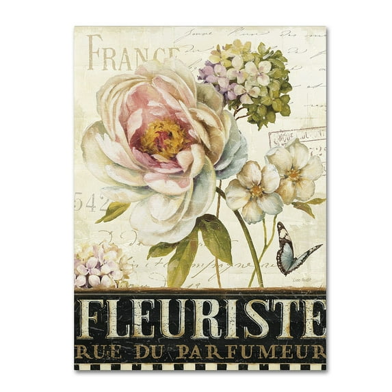 Trademark Fine Art Lisa Audit Marche de Fleurs III Canvas Wall Art - 24x32