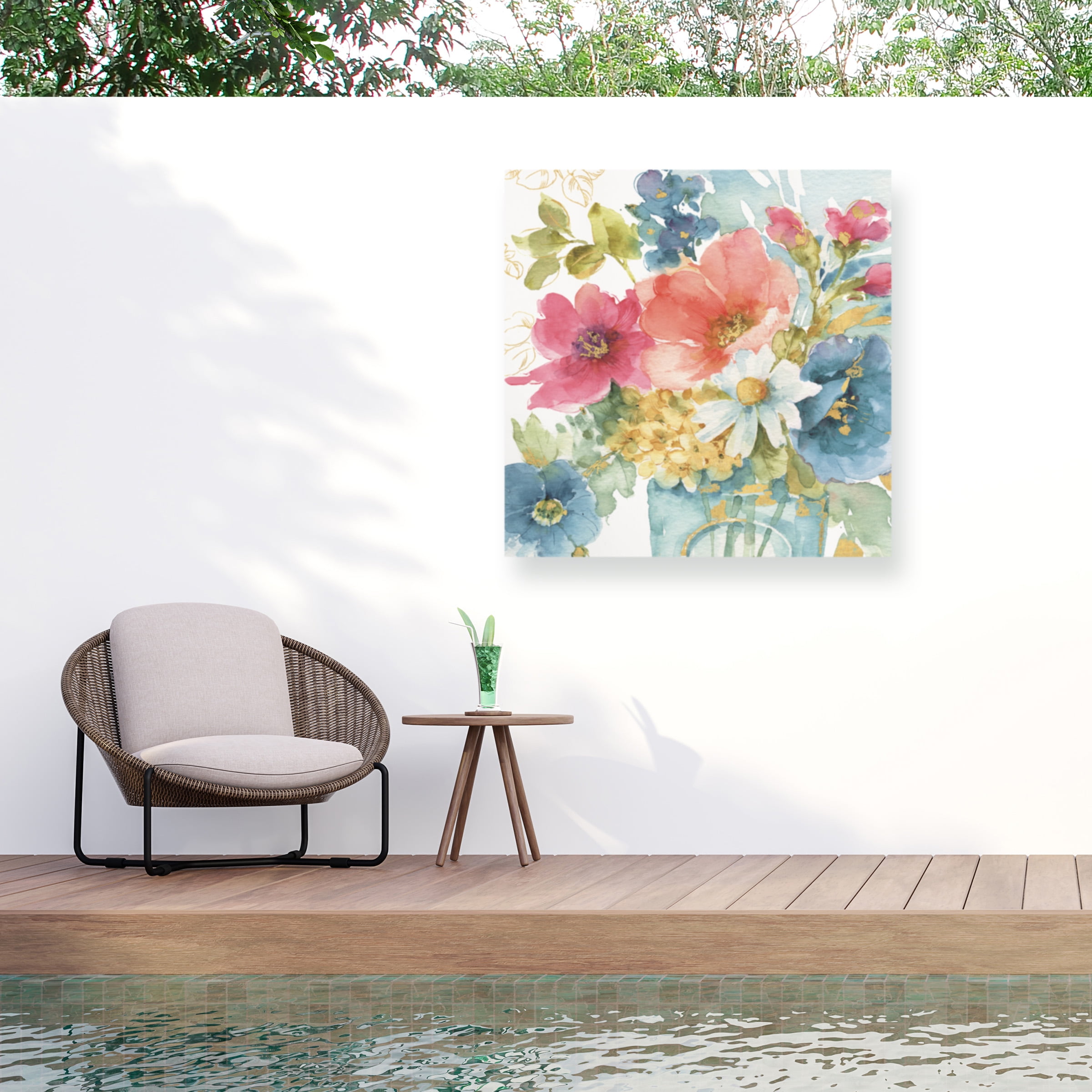 Lisa Audit 'My Garden Bouquet II' Outdoor Canvas 18x16