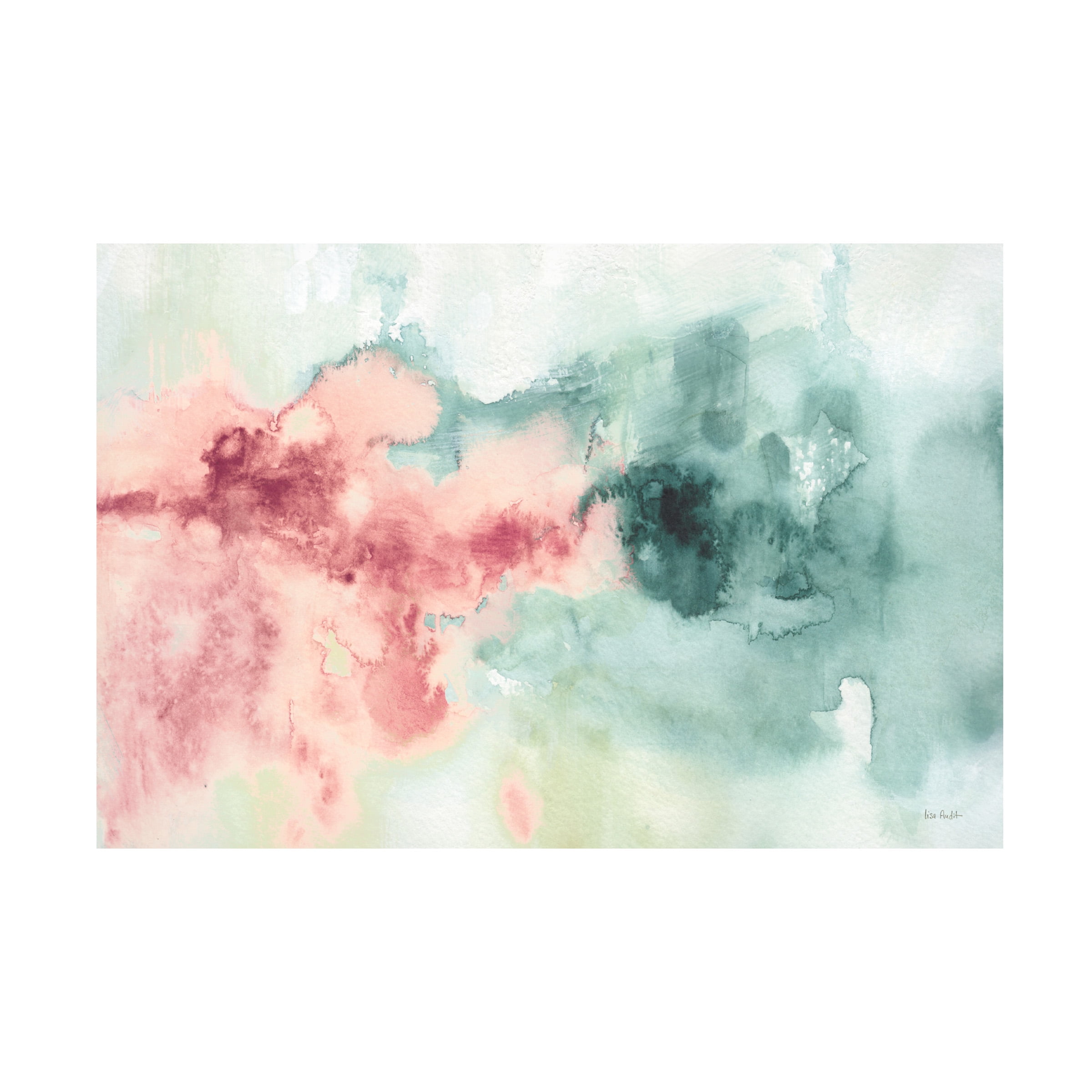 Lisa Audit 'My Greenhouse Abstract I Pink' Canvas Art