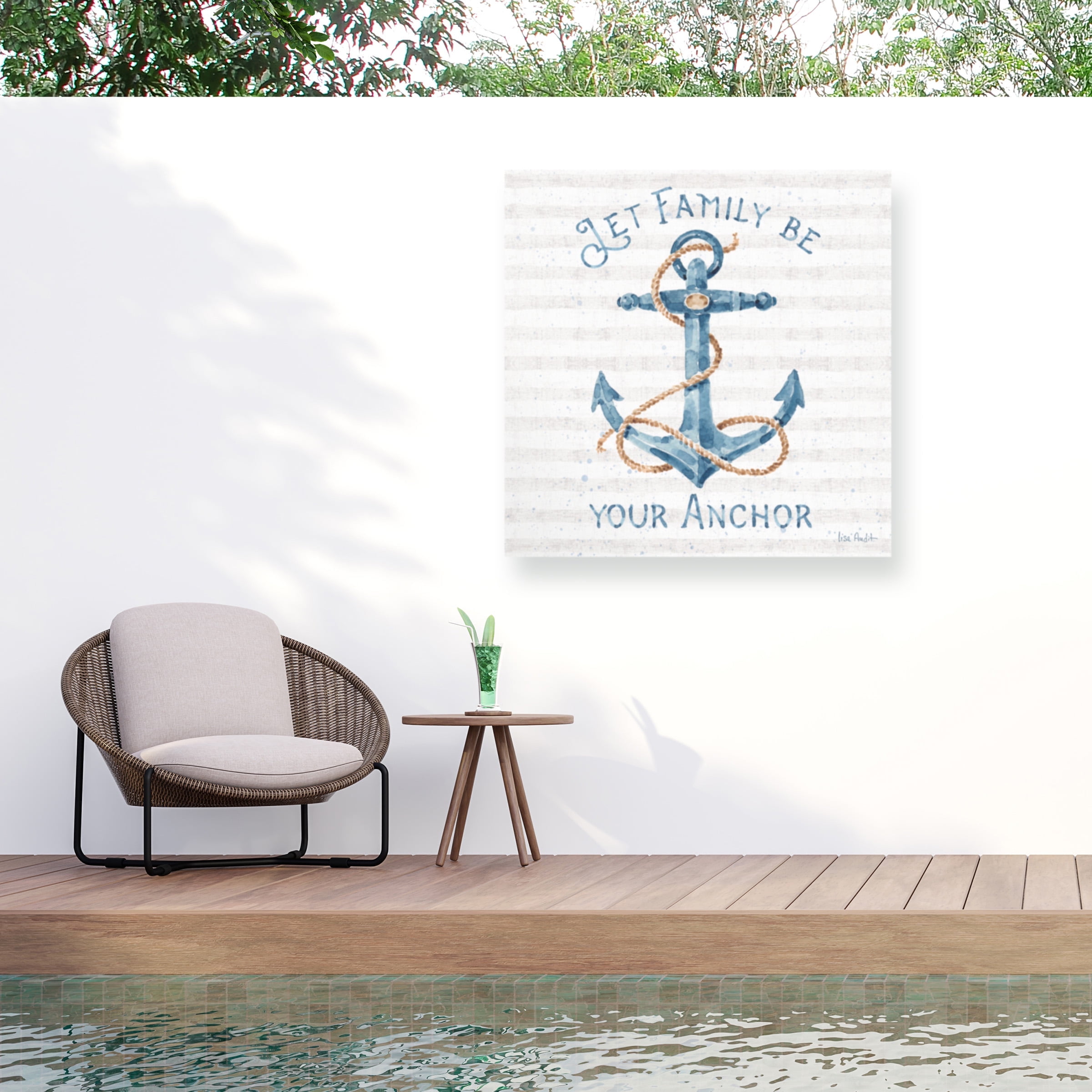 Lisa Audit 'Nautical Life IV' Outdoor Canvas 24x16