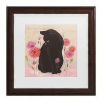 Lisa Audit 'Nina the Cat 01' Matted Framed Art