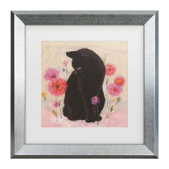 Lisa Audit 'Nina the Cat 01' Matted Framed Art