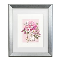 Lisa Audit 'Obviously Pink 09' Matted Framed Art