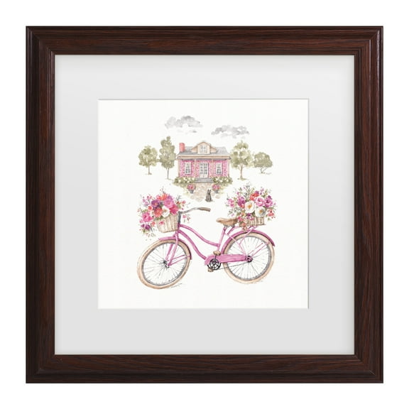 Lisa Audit 'Obviously Pink 16' Matted Framed Art