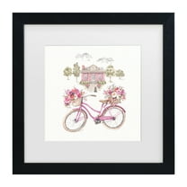 Lisa Audit 'Obviously Pink 16' Matted Framed Art