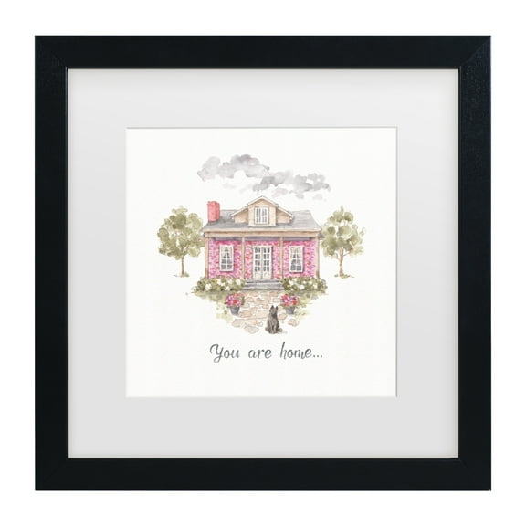 Lisa Audit 'Obviously Pink 17' Matted Framed Art