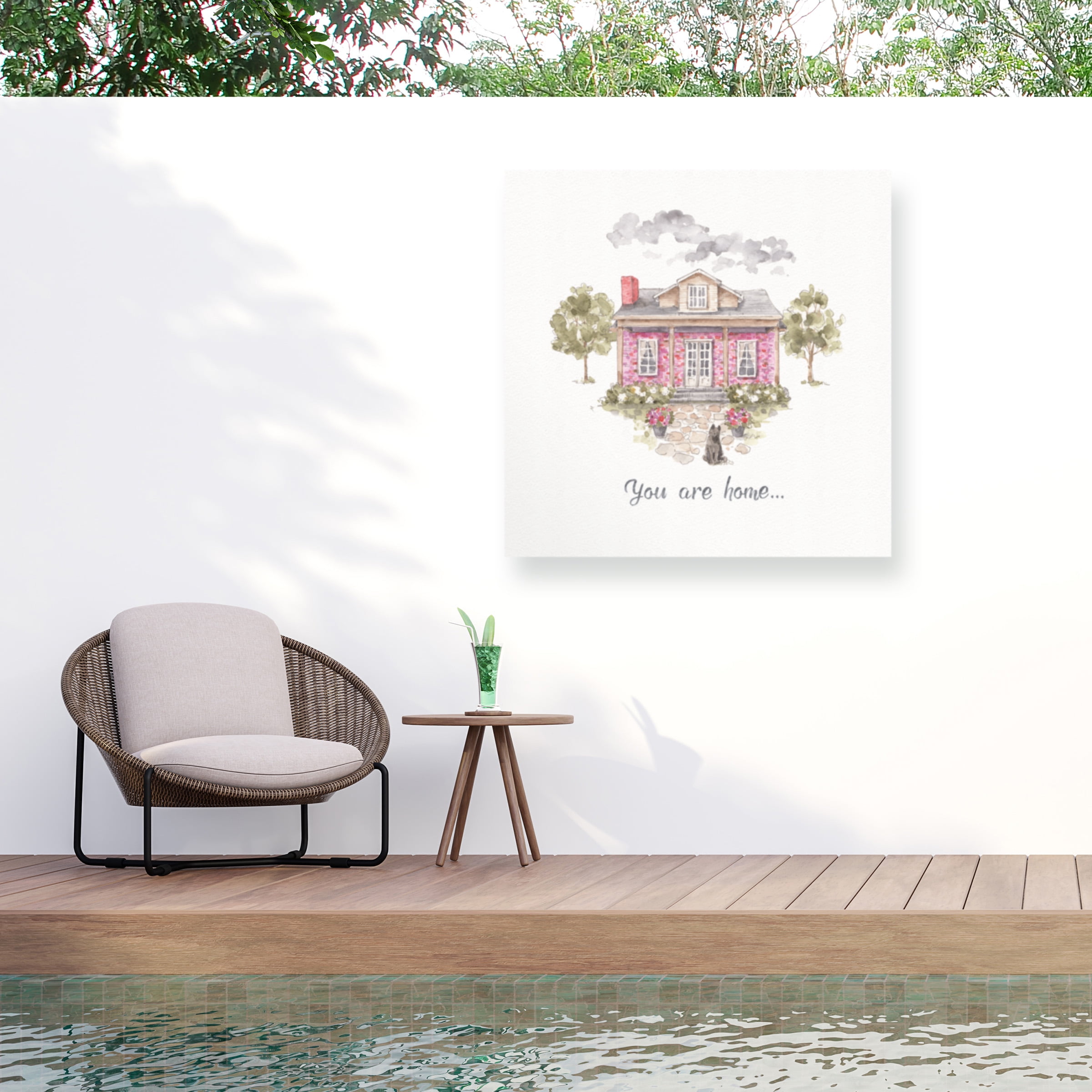 Lisa Audit 'Obviously Pink 17' Outdoor All-Weather Wall Decor