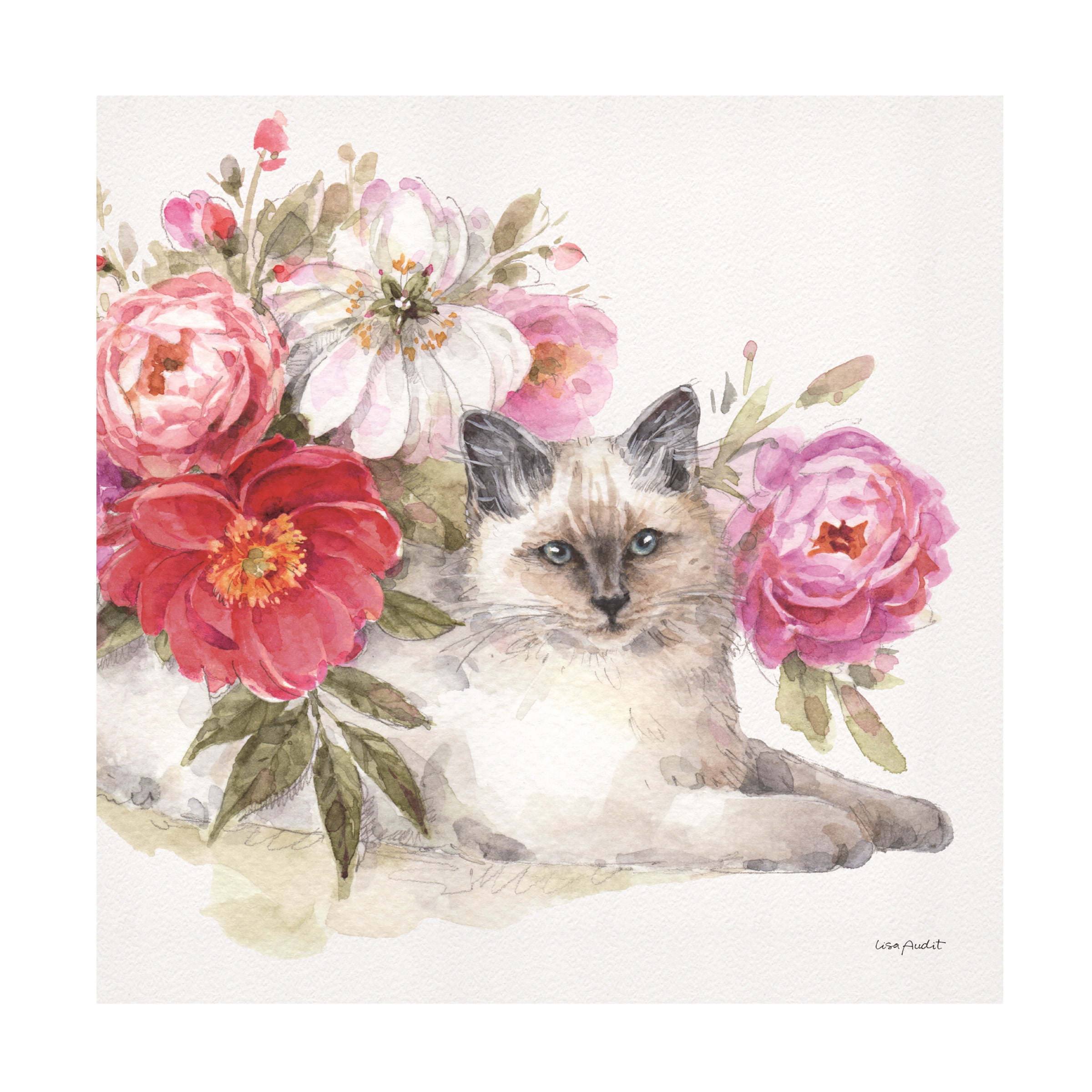 Lisa Audit 'Obviously Pink 21 Square' Canvas Art