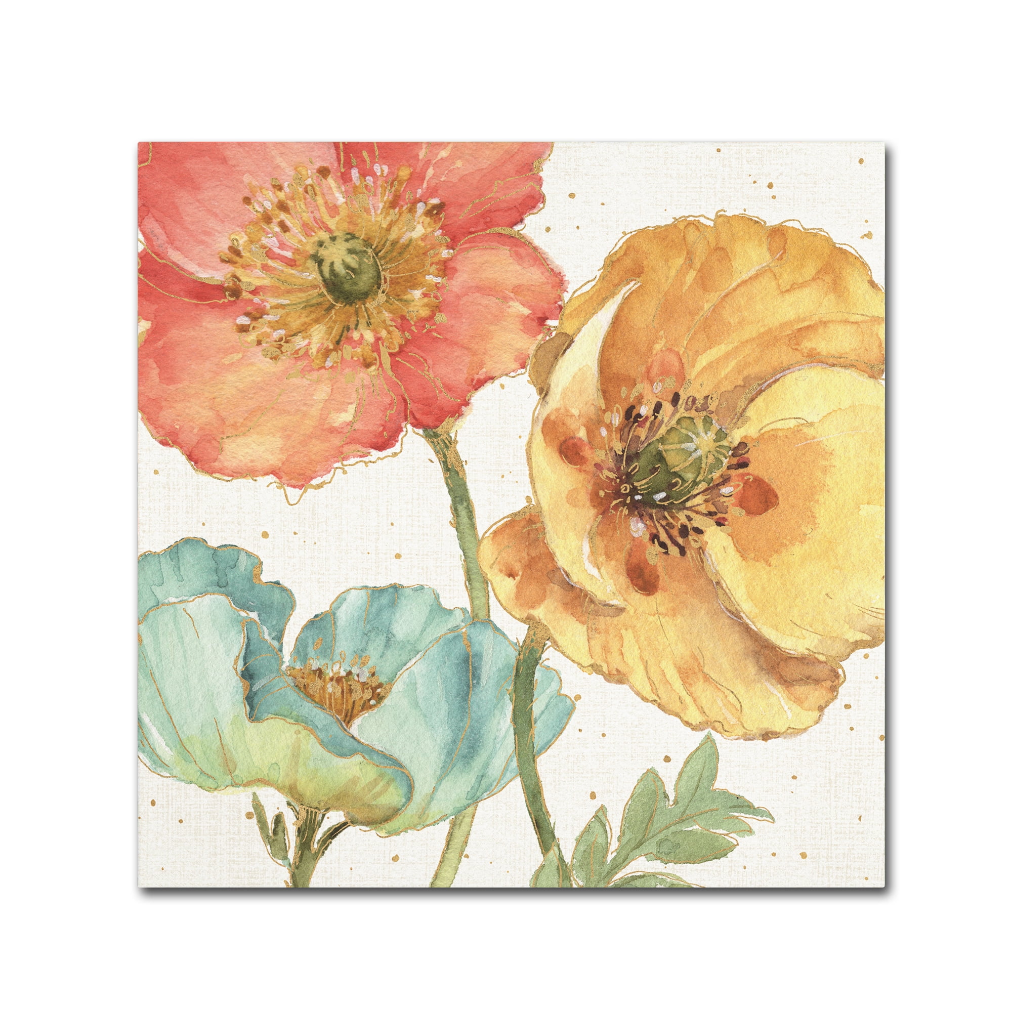 Spring Softies III Watercolor Floral Canvas Art, 18'' x 18''