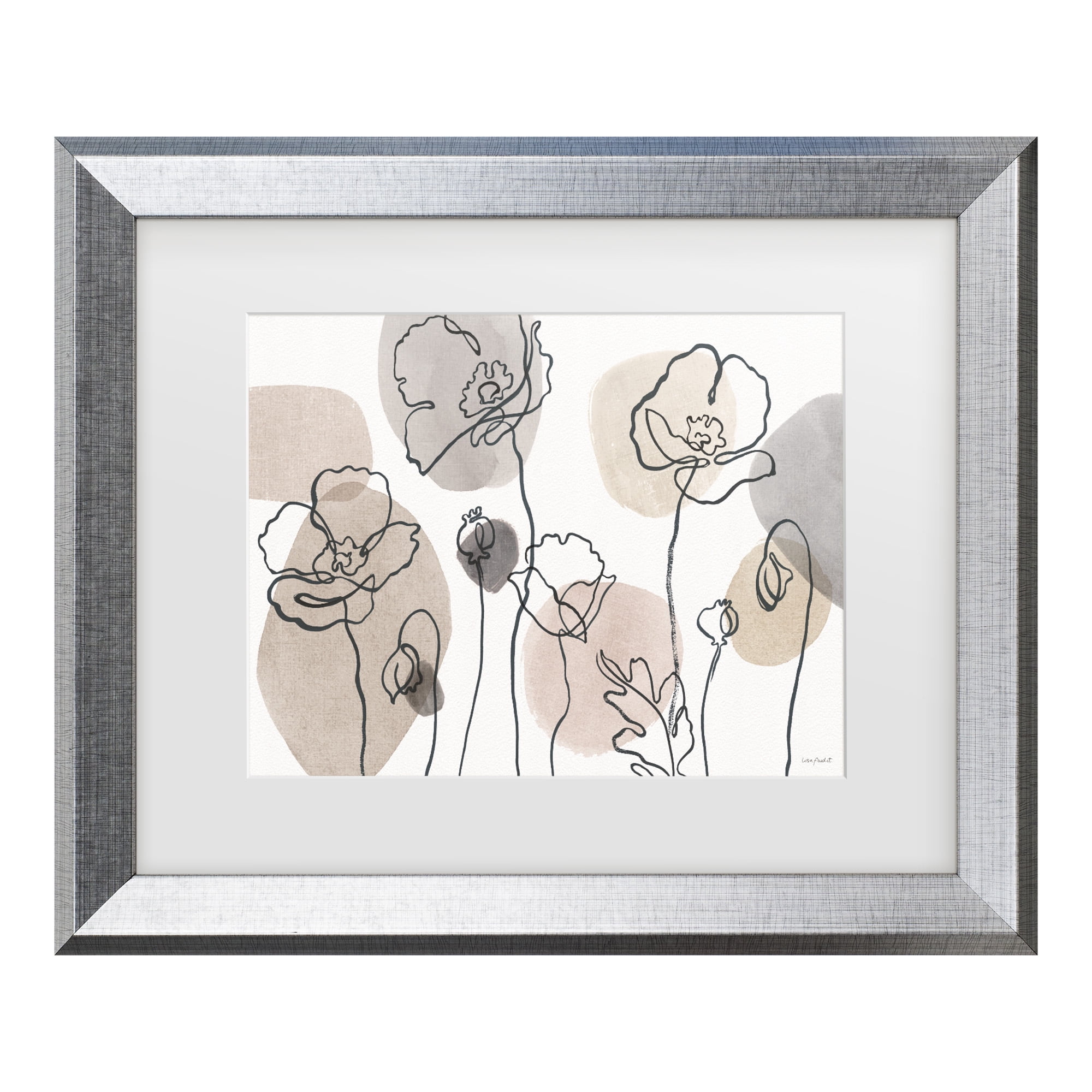 Lisa Audit 'Think Neutral 01' Matted Framed Art