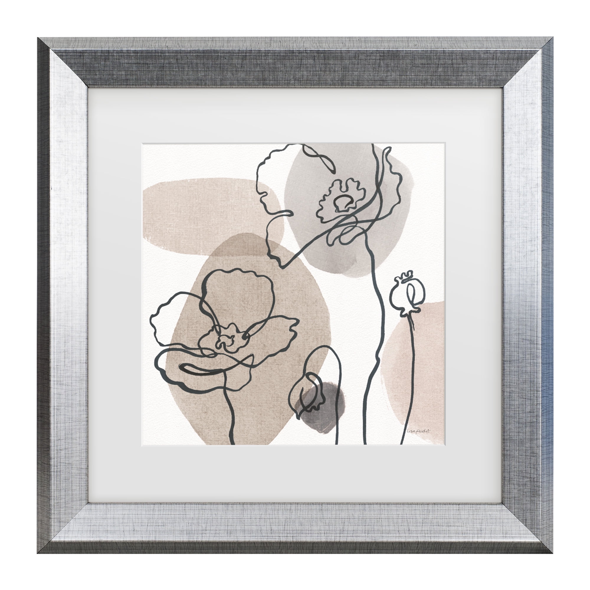 Lisa Audit 'Think Neutral 03' Matted Framed Art
