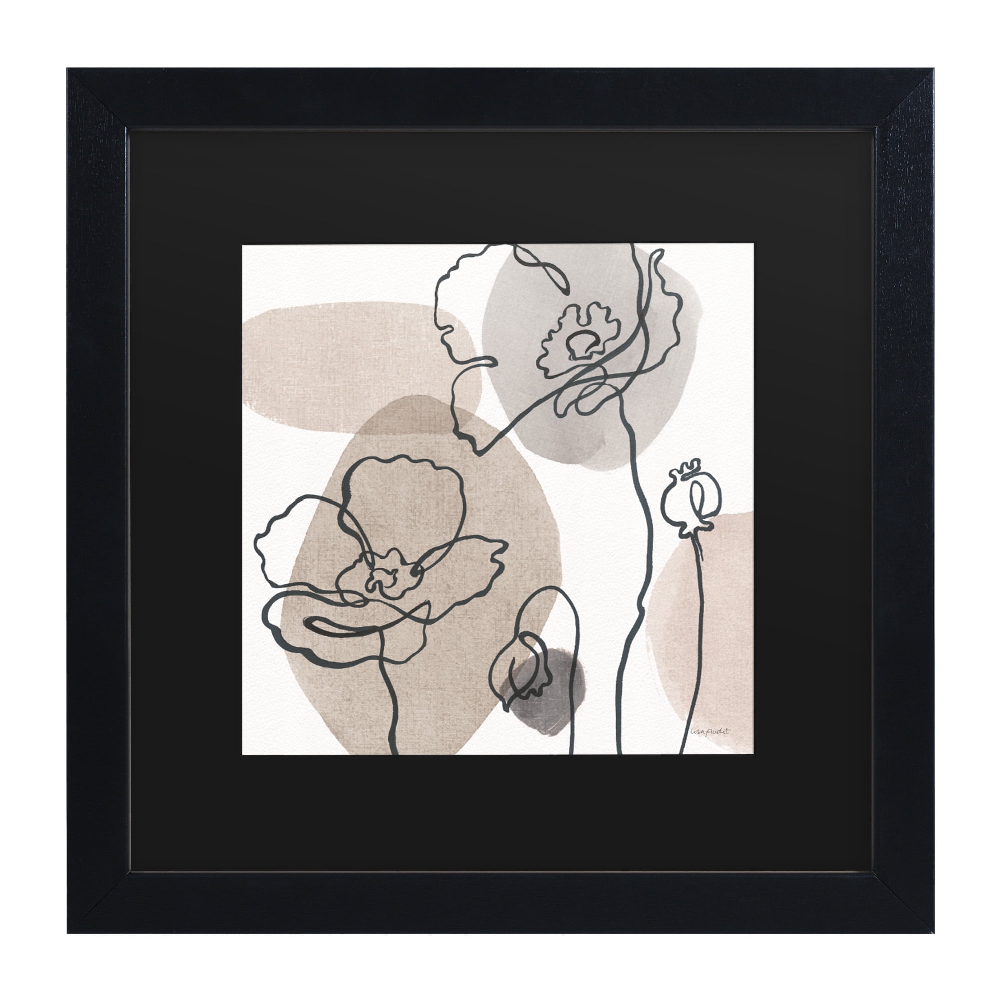 Lisa Audit 'Think Neutral 03' Matted Framed Art