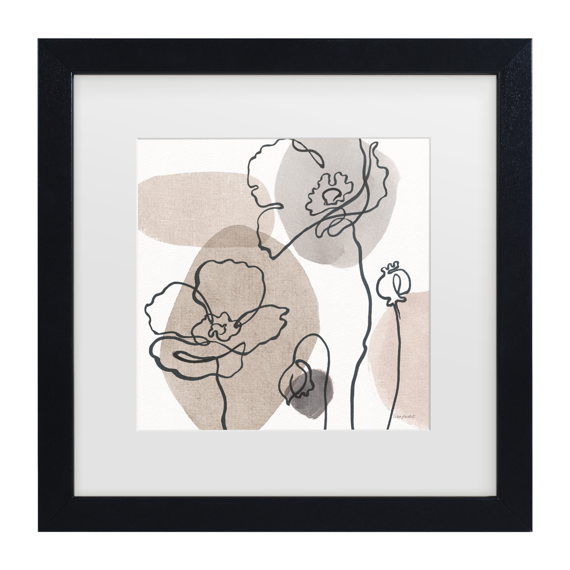 Lisa Audit 'Think Neutral 03' Matted Framed Art