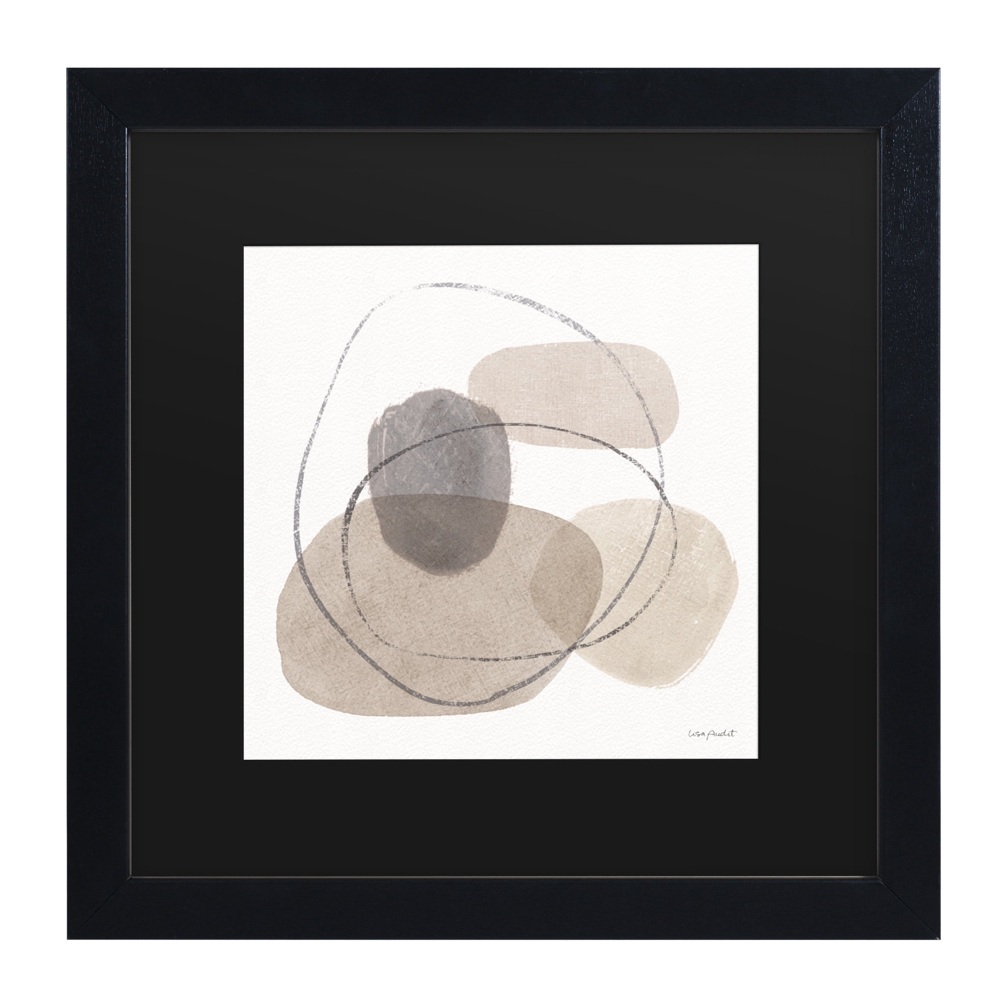 Lisa Audit 'Think Neutral 07' Matted Framed Art