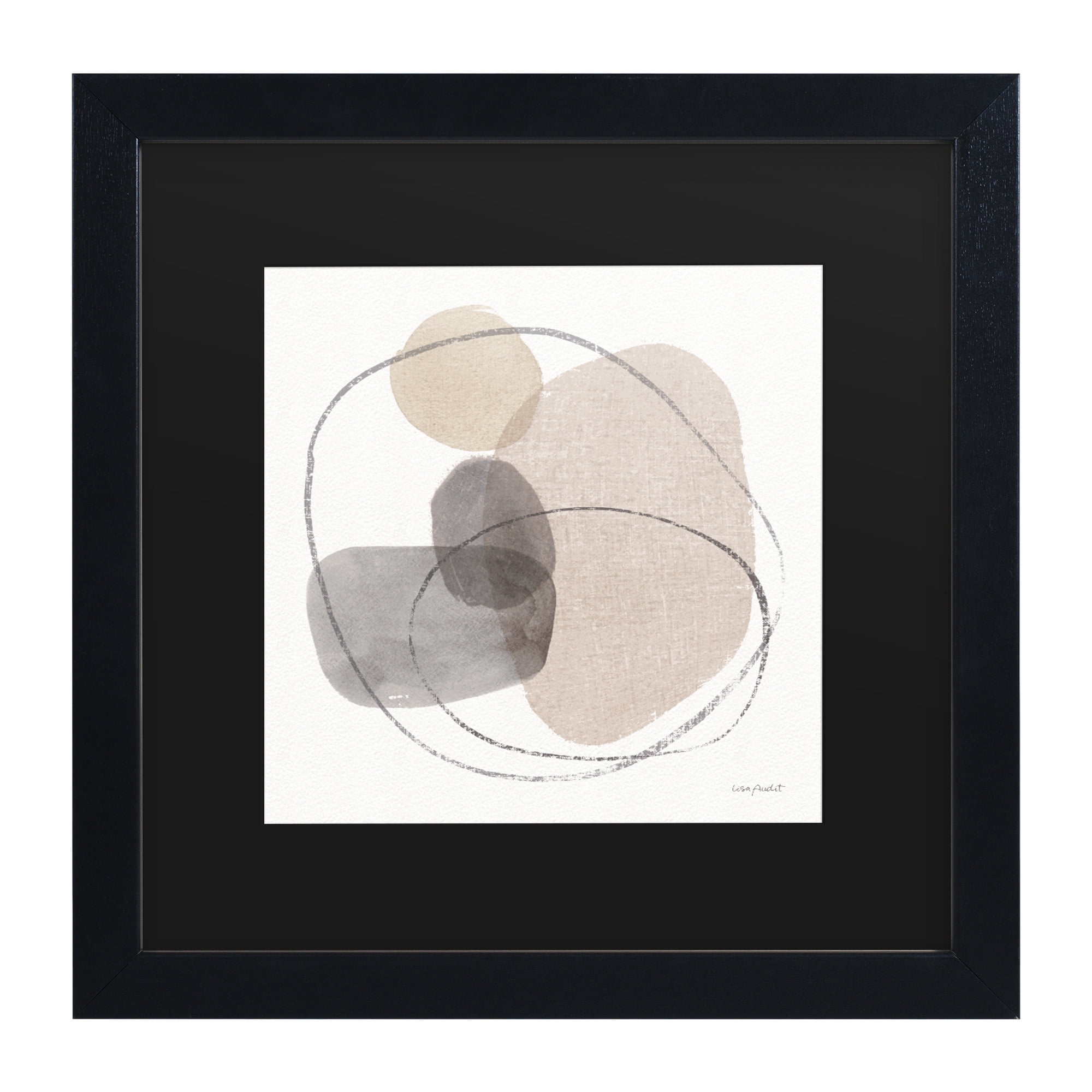 Lisa Audit 'Think Neutral 08' Matted Framed Art