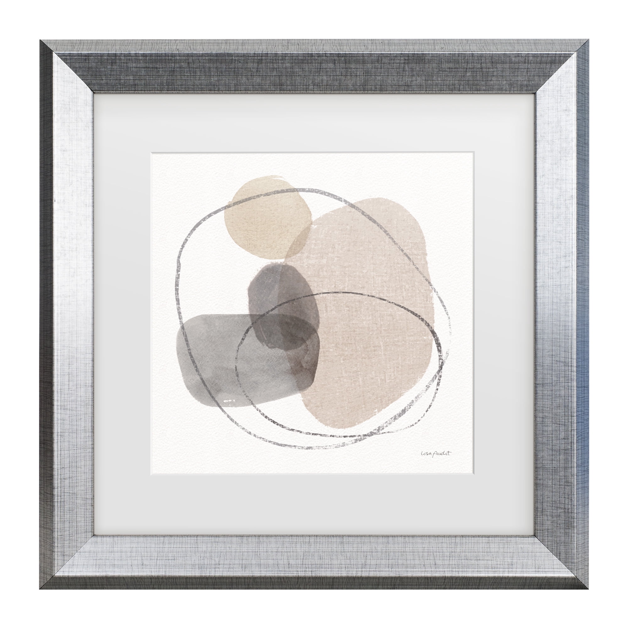Lisa Audit 'Think Neutral 08' Matted Framed Art
