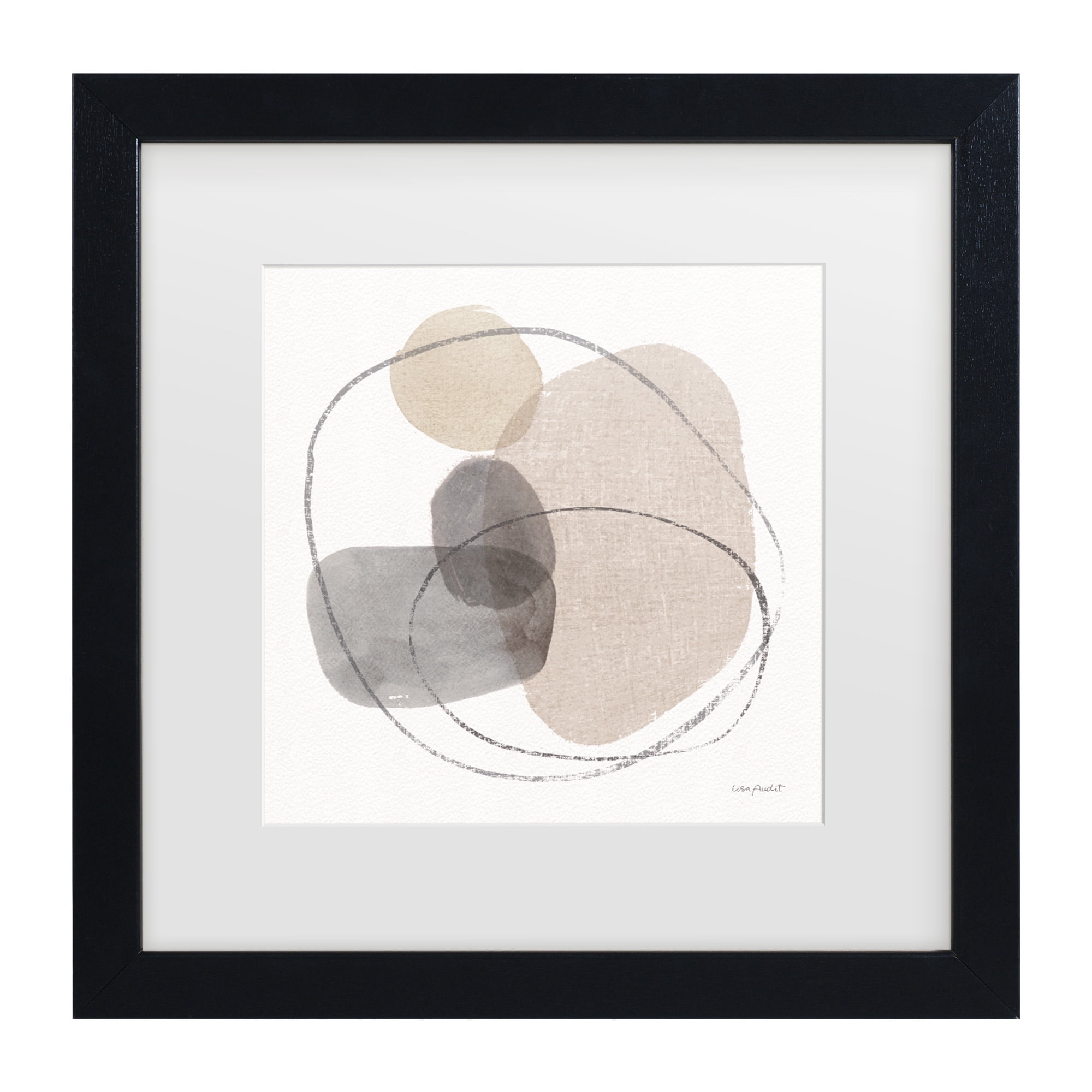 Lisa Audit 'Think Neutral 08' Matted Framed Art