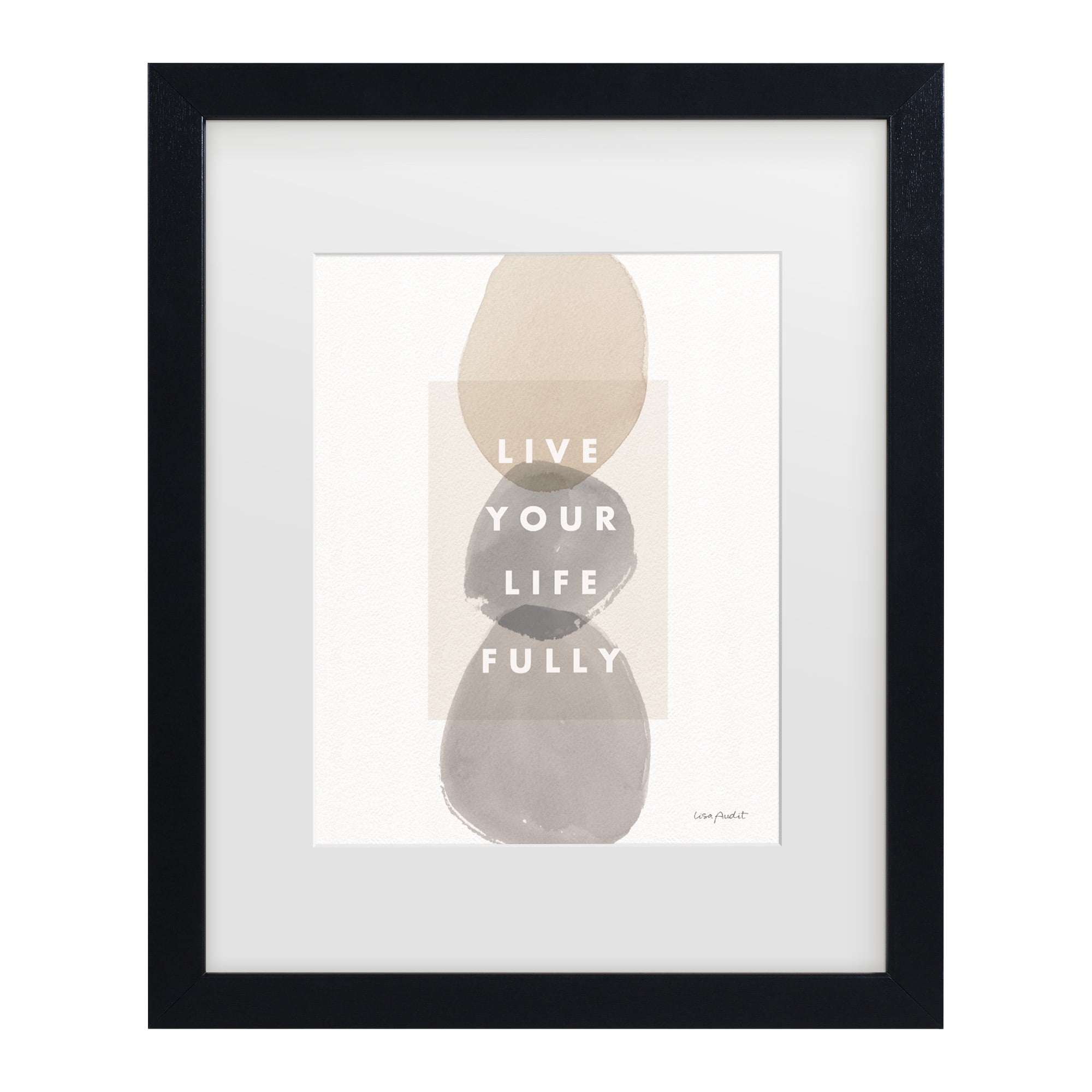Lisa Audit 'Think Neutral 13' Matted Framed Art