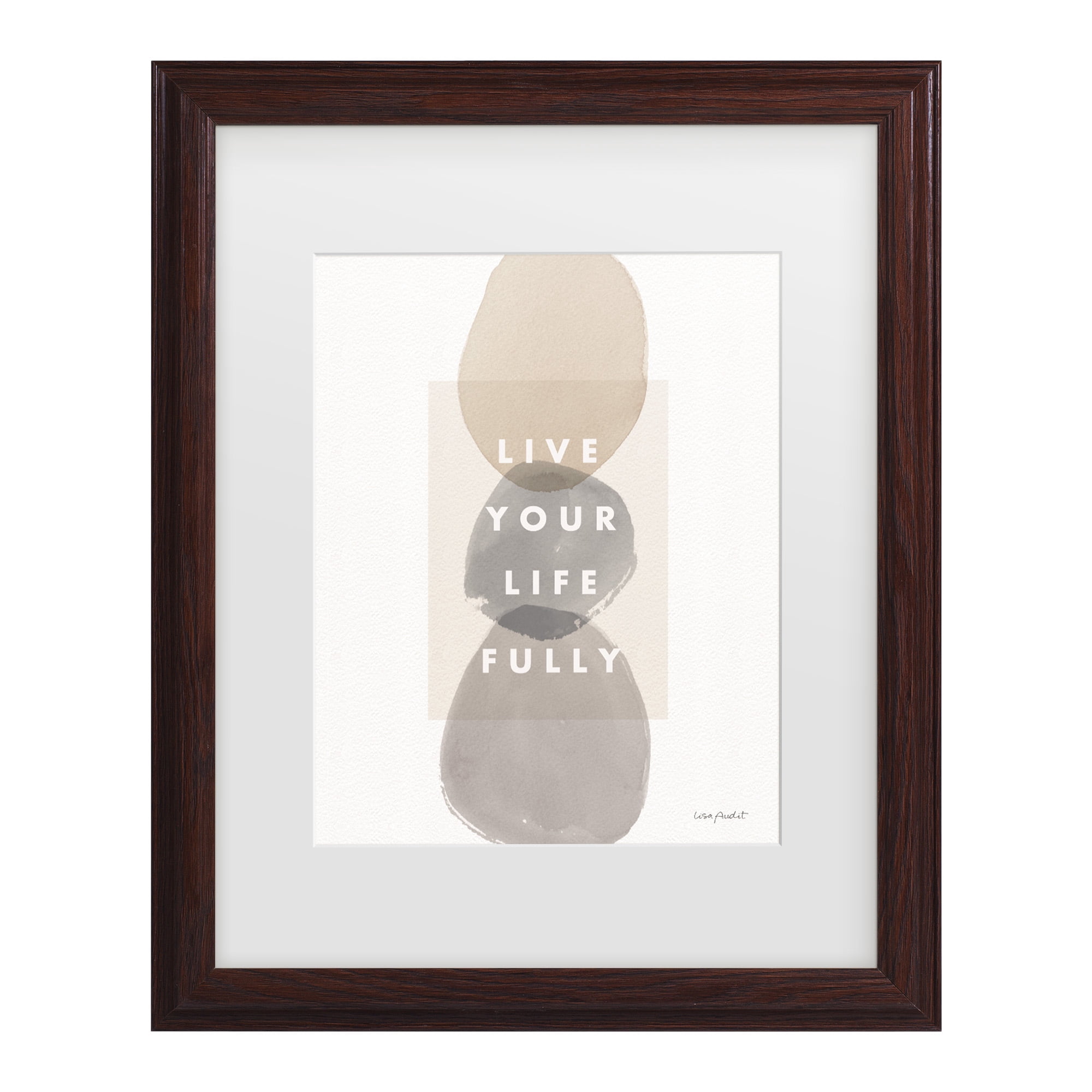 Lisa Audit 'Think Neutral 13' Matted Framed Art