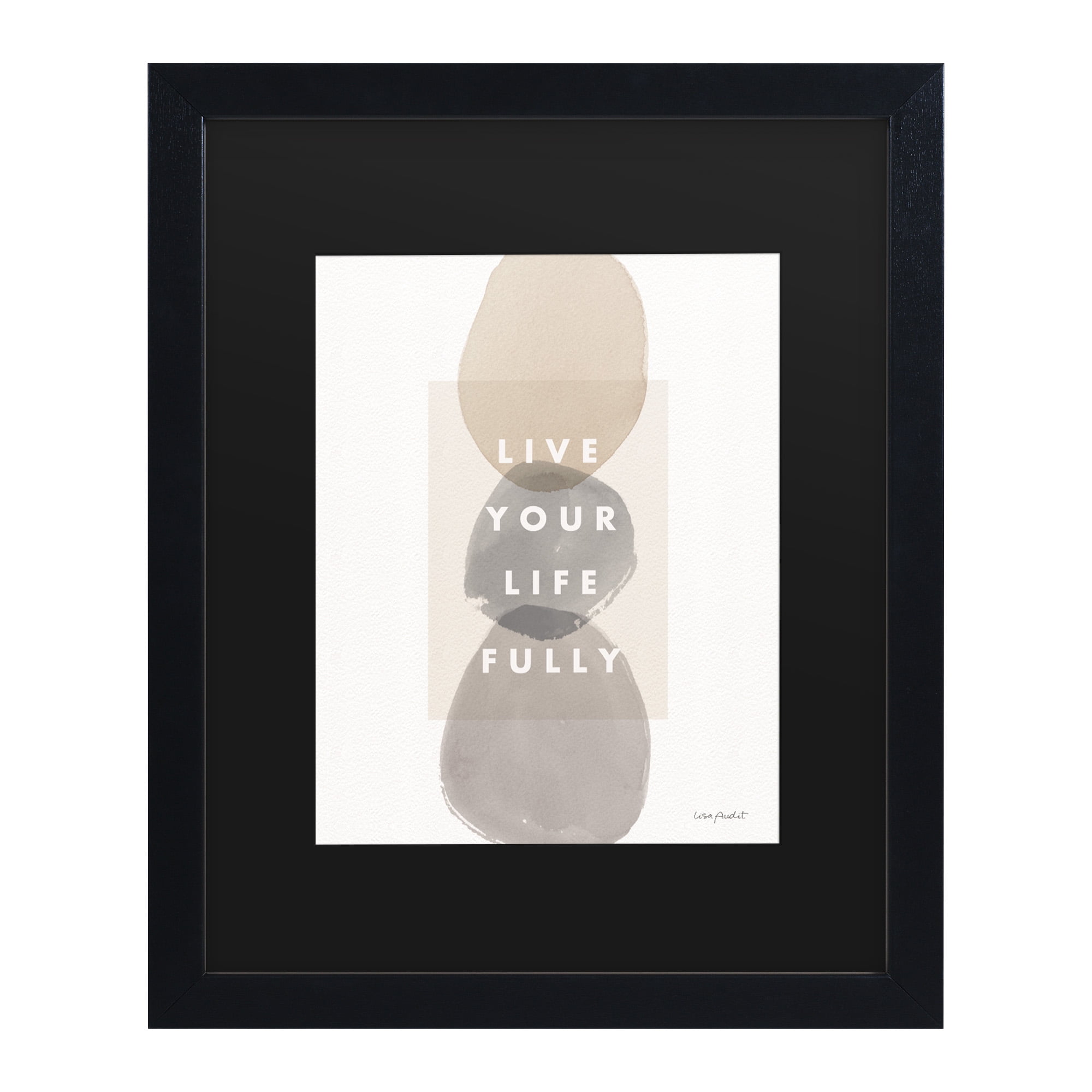 Lisa Audit 'Think Neutral 13' Matted Framed Art