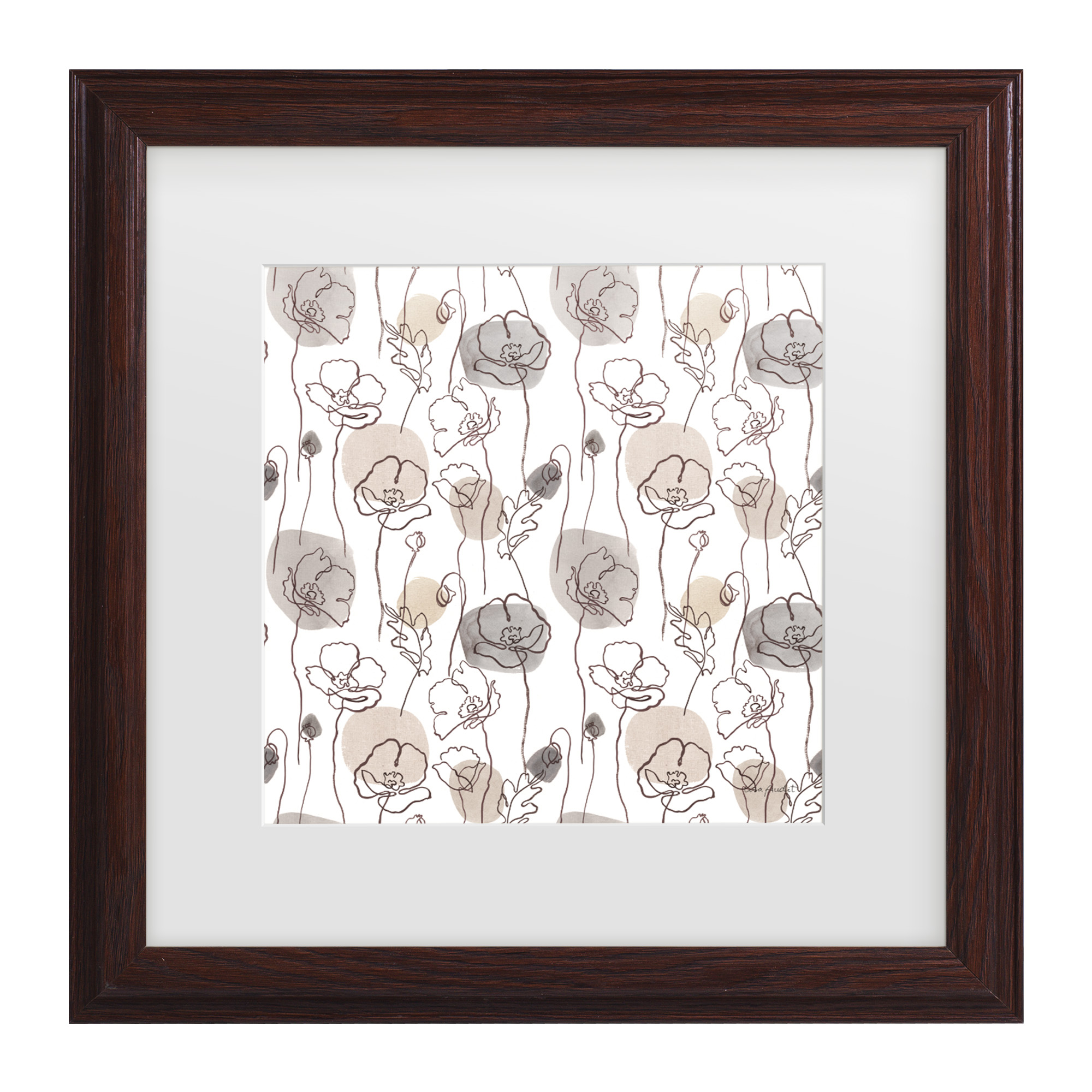 Lisa Audit 'Think Neutral 15' Matted Framed Art