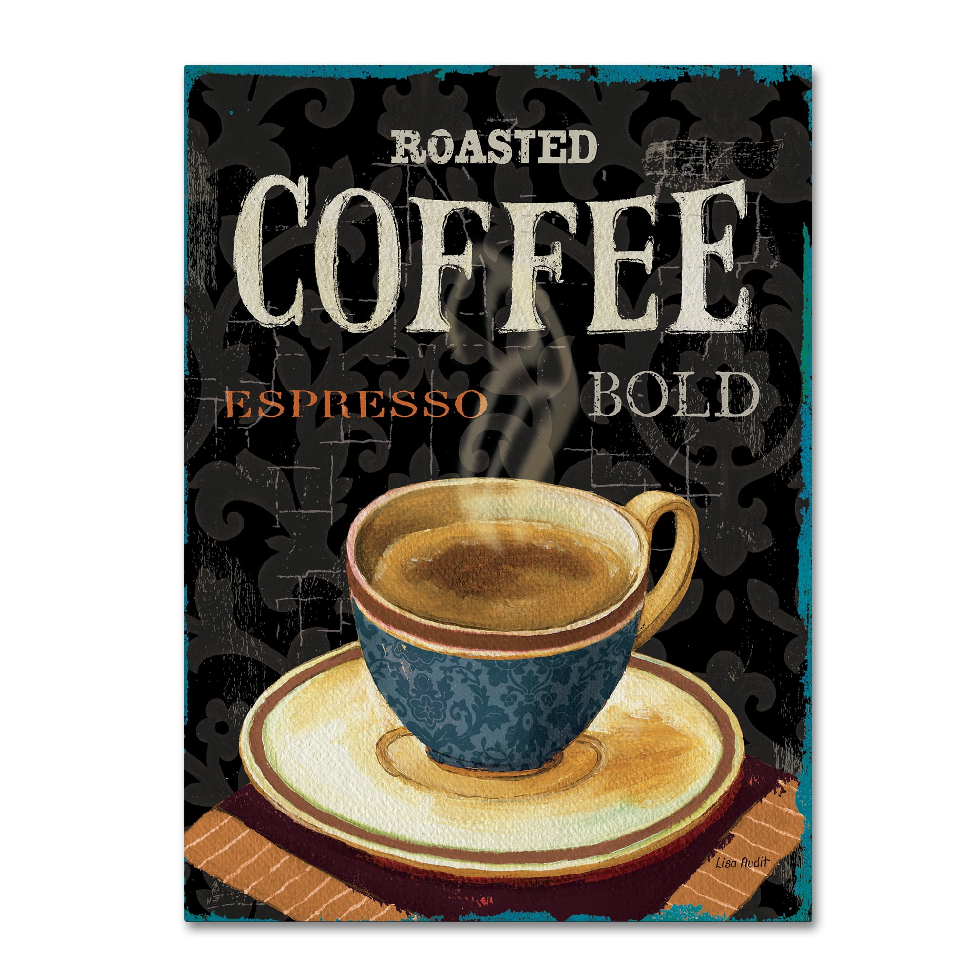 Lisa Audit 'Today's Coffee IV' Canvas Art