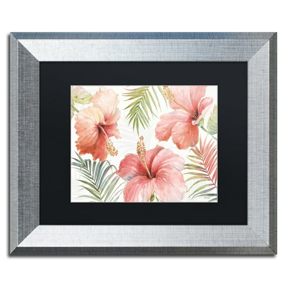 Lisa Audit 'Tropical Blush I' Matted Framed Art