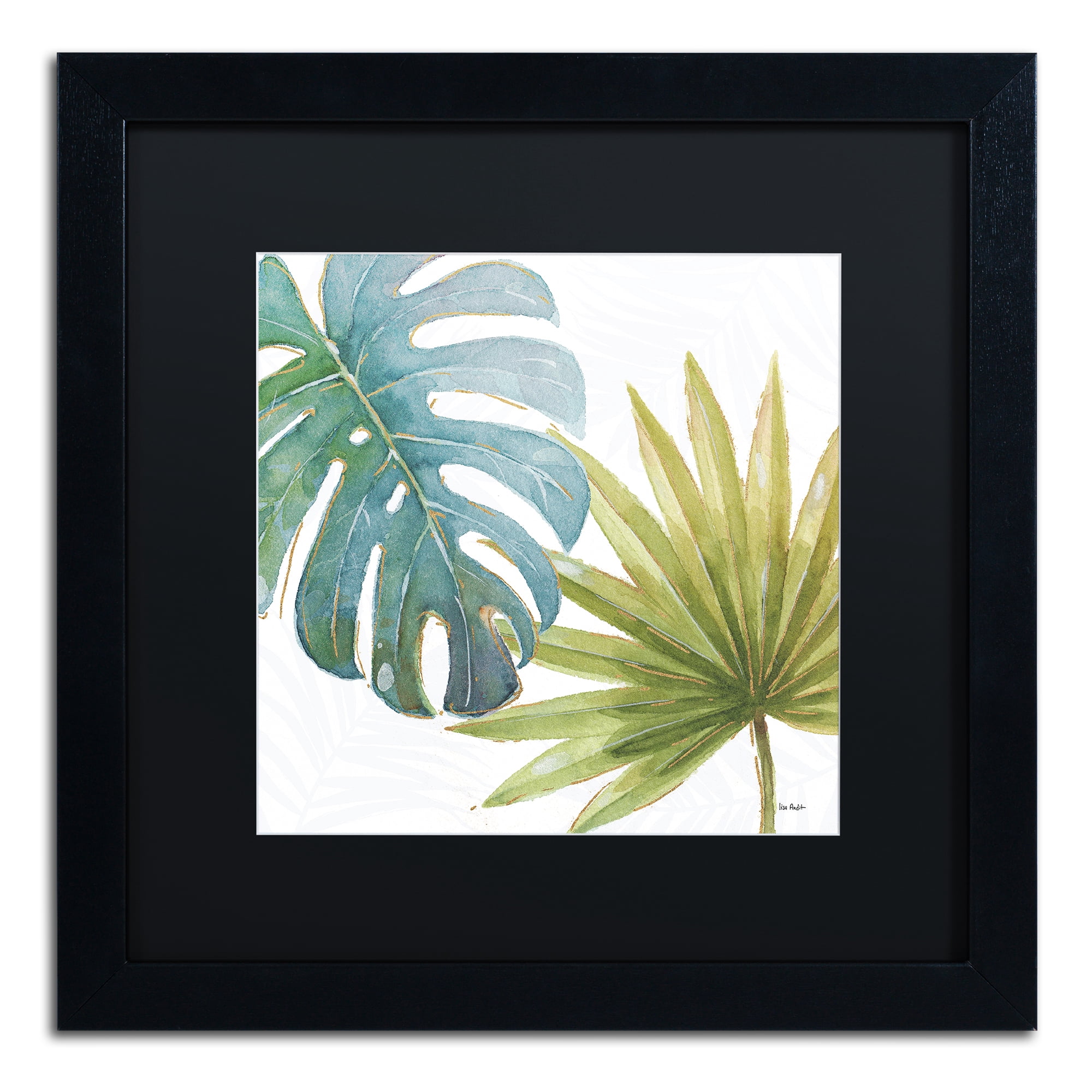 Lisa Audit 'Tropical Blush VIII' Matted Framed Art