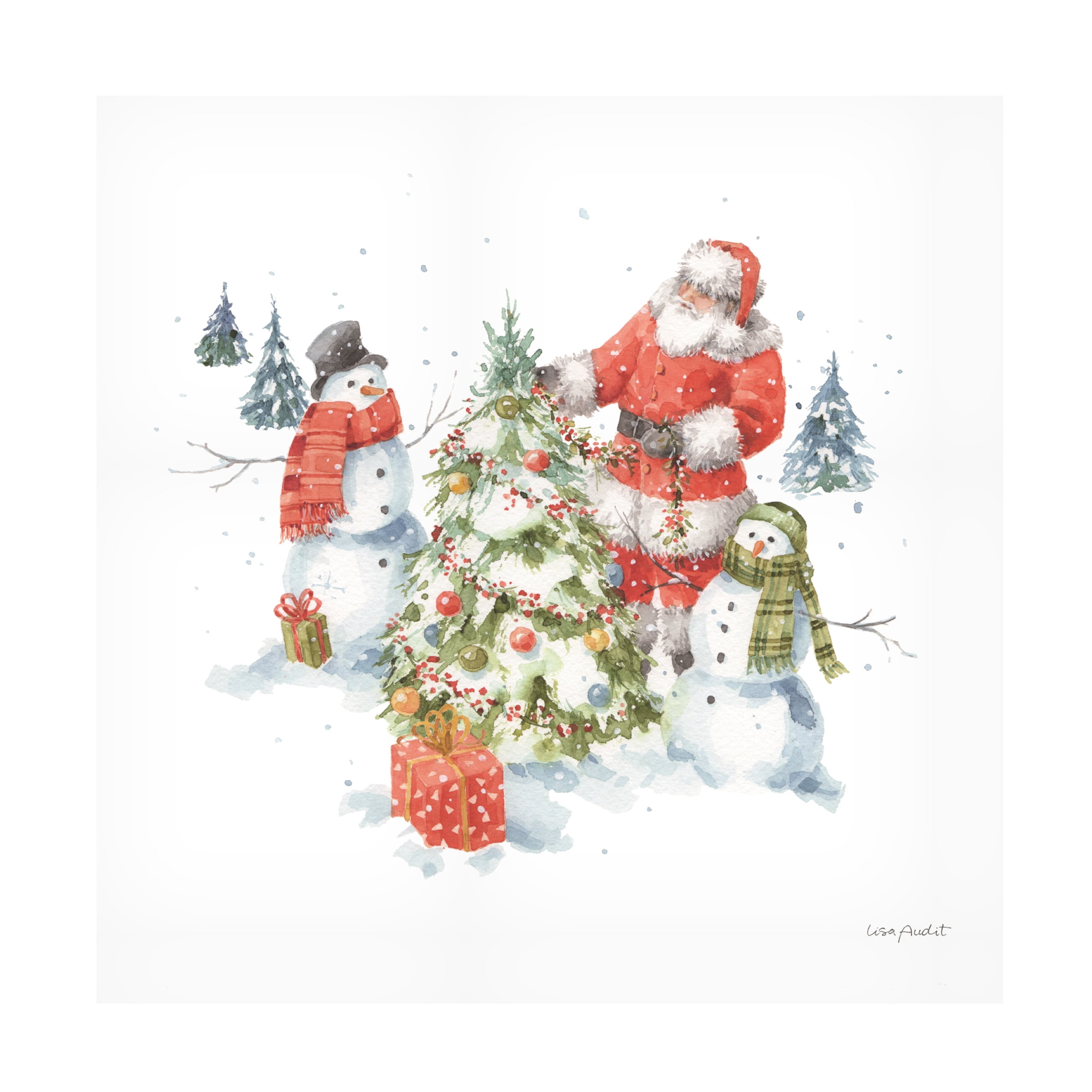 Lisa Audit 'Welcoming Santa 08' Canvas Art