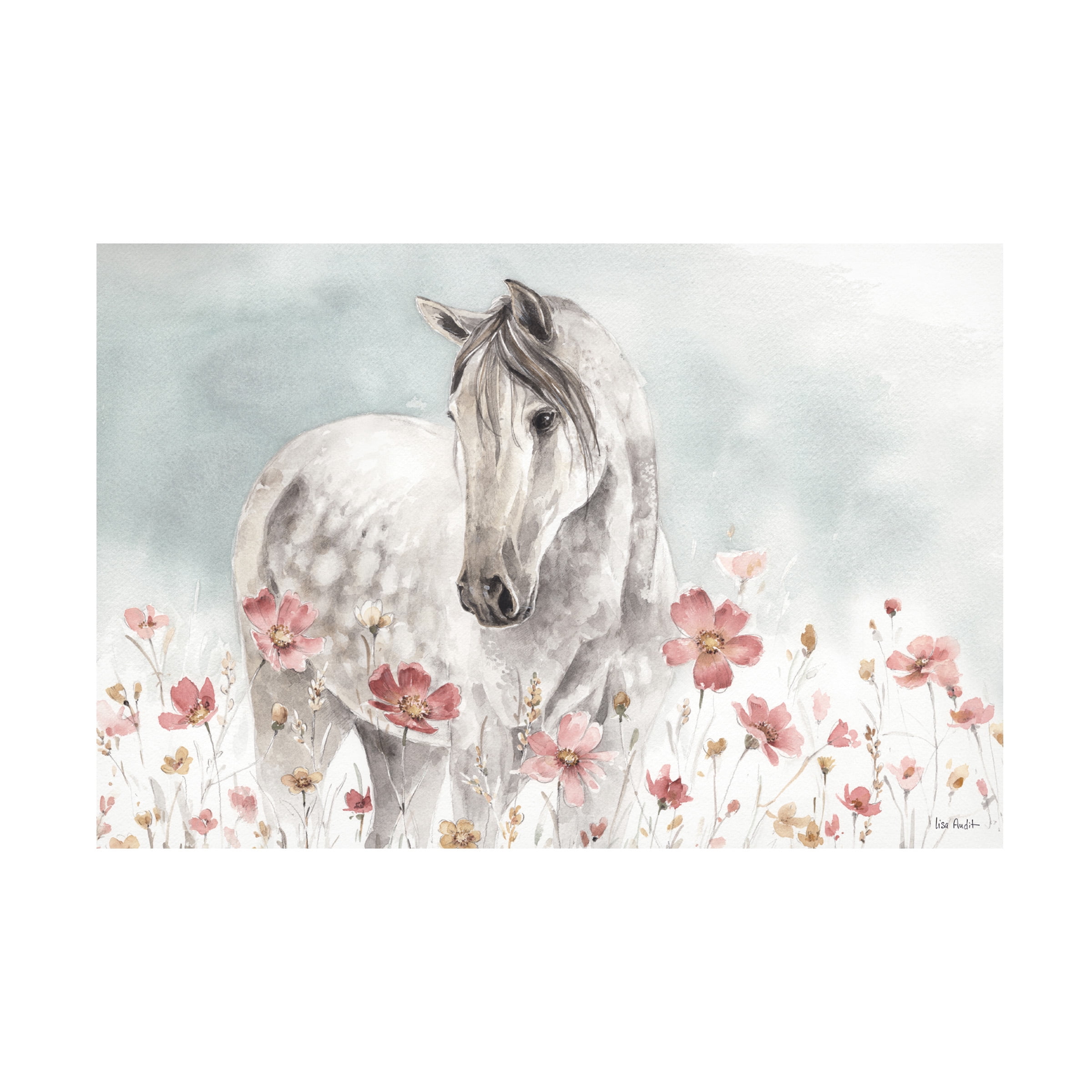 Trademark Fine Art Lisa Audit Wild Horses I Canvas Wall Art - 30x47