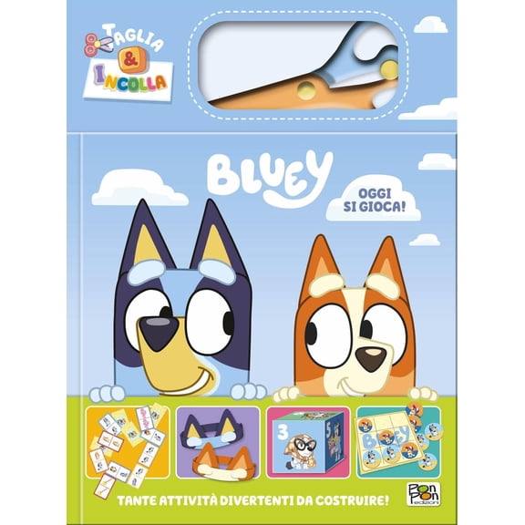 Lisa Capiotto Oggi si gioca! Taglia e incolla. Bluey. Ediz. a colori. Con forbicina (Paperback)