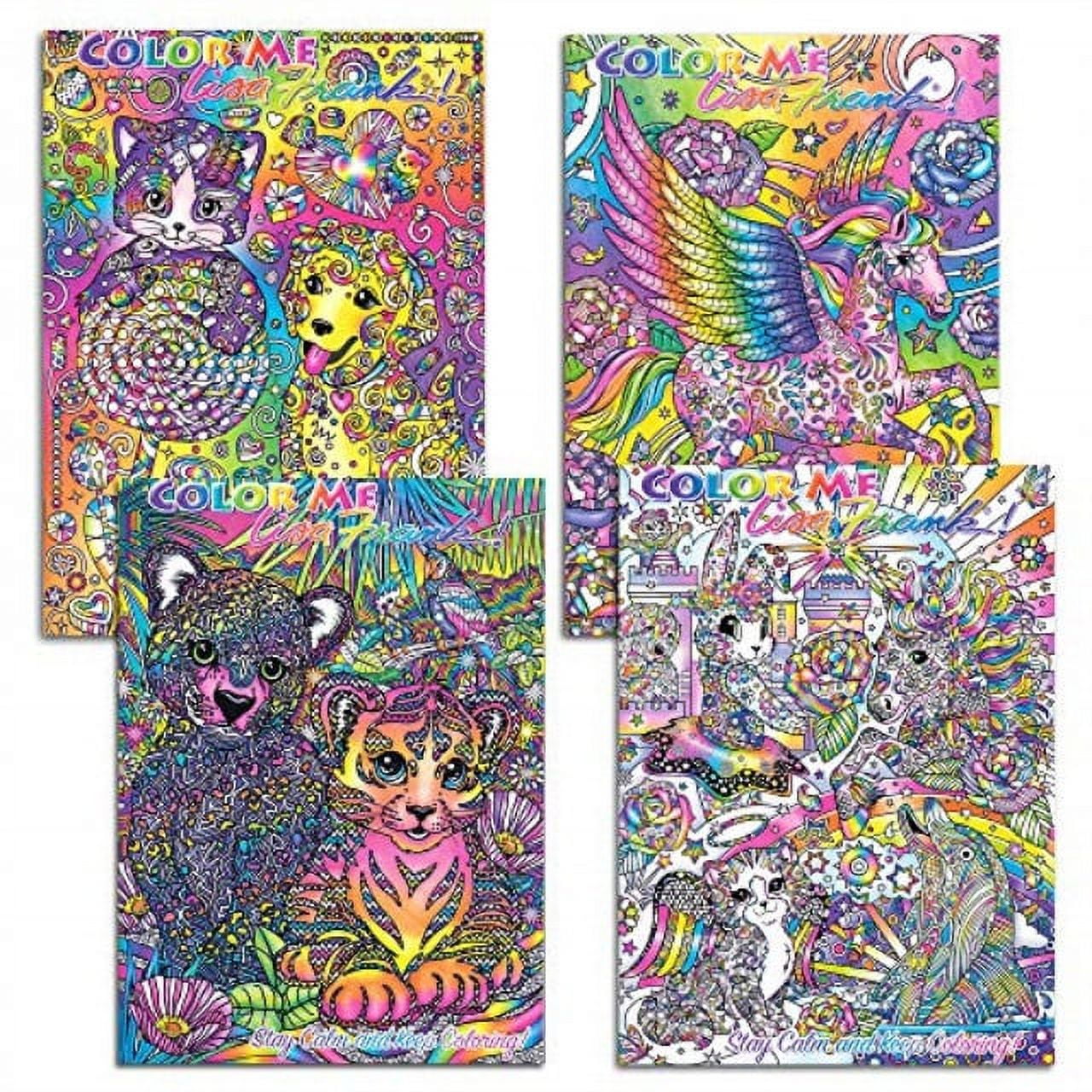 Marc on X: Lisa Frank's adult coloring books are absolutely INSANE    / X