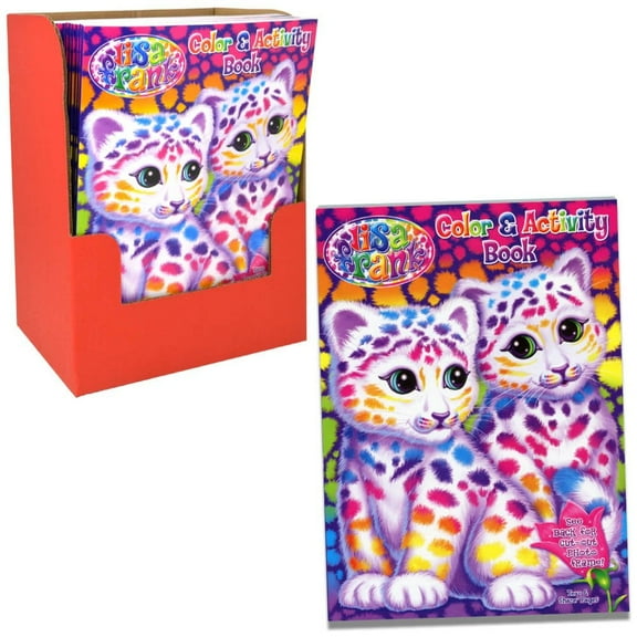 Lisa Frank Color and Activity Book 12 Count with Colored Pencil Set