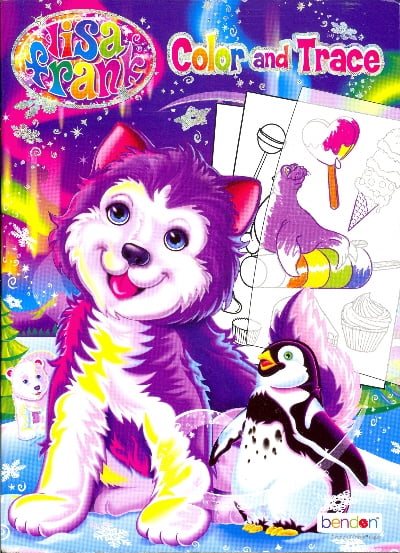 Lisa Frank Color and Trace Book with Stand-up Characters  Horse coloring  pages, Puppy coloring pages, Lisa frank coloring books