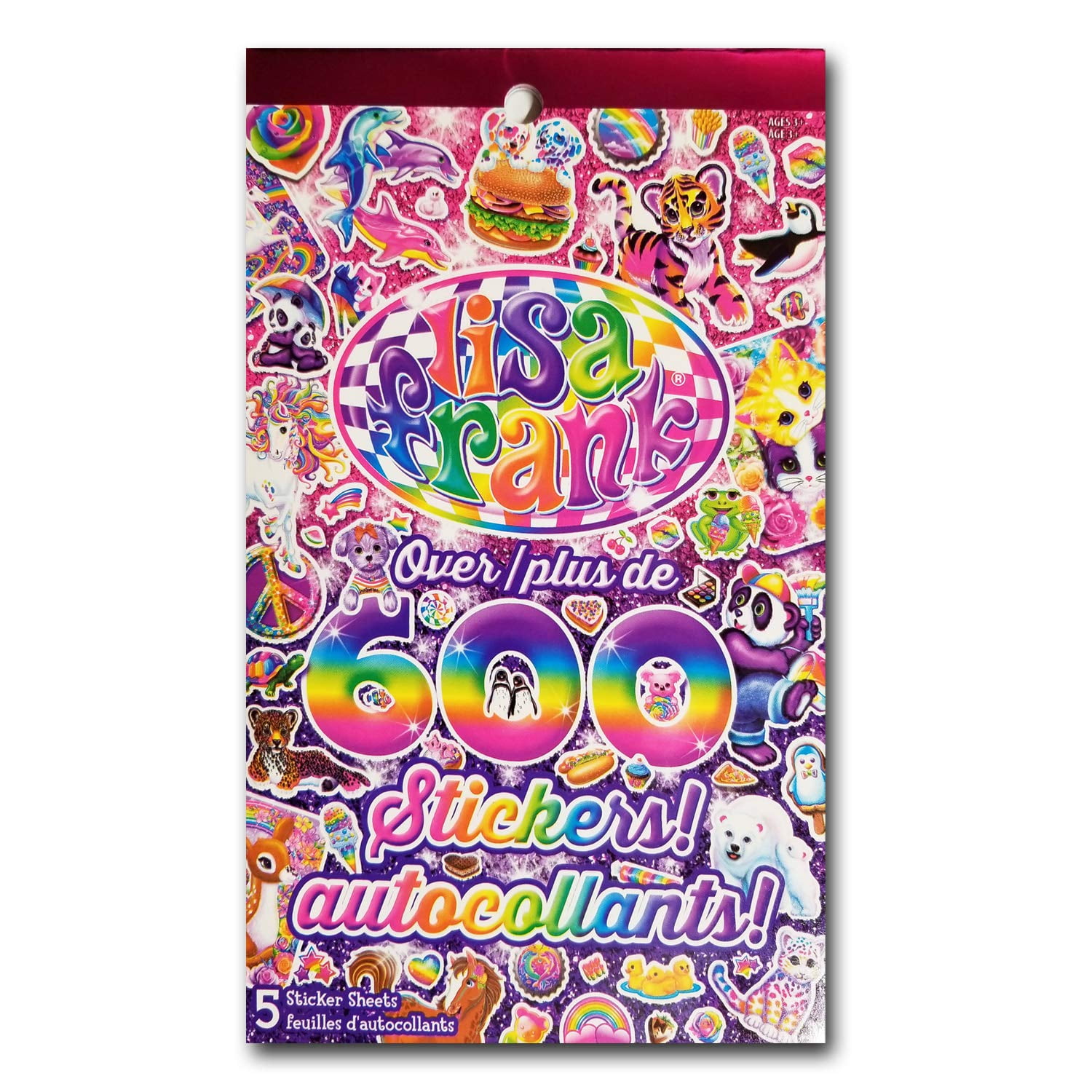 Lisa Frank Coloring Book Super Set for Girls - 4 Lisa Frank Activity Books  with Stickers, Games, Puzzles, and More | Lisa Frank Coloring Bundle