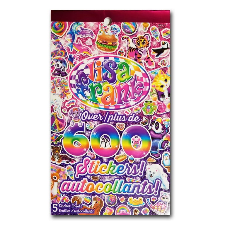 Lisa Frank Coloring & Activity Book with Stickers ~ Over 500 Stickers! 