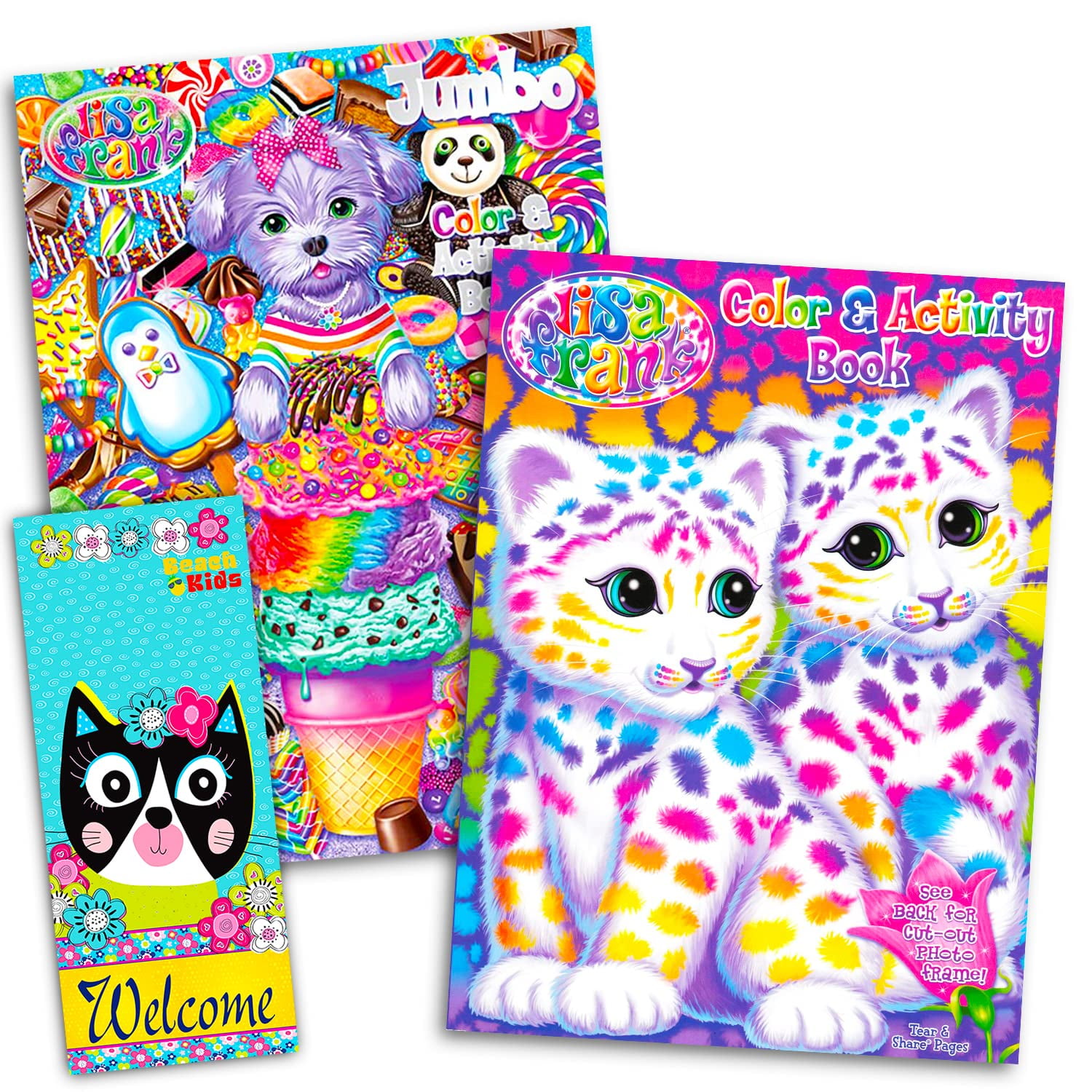 Giant Lisa Frank Activity and Coloring Book With Crayola Crayons