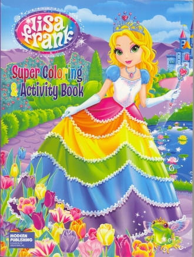 Lisa Frank 1 Super Coloring & Activity Book W/ Over 100 Stickers 1 W/ 288  Pages