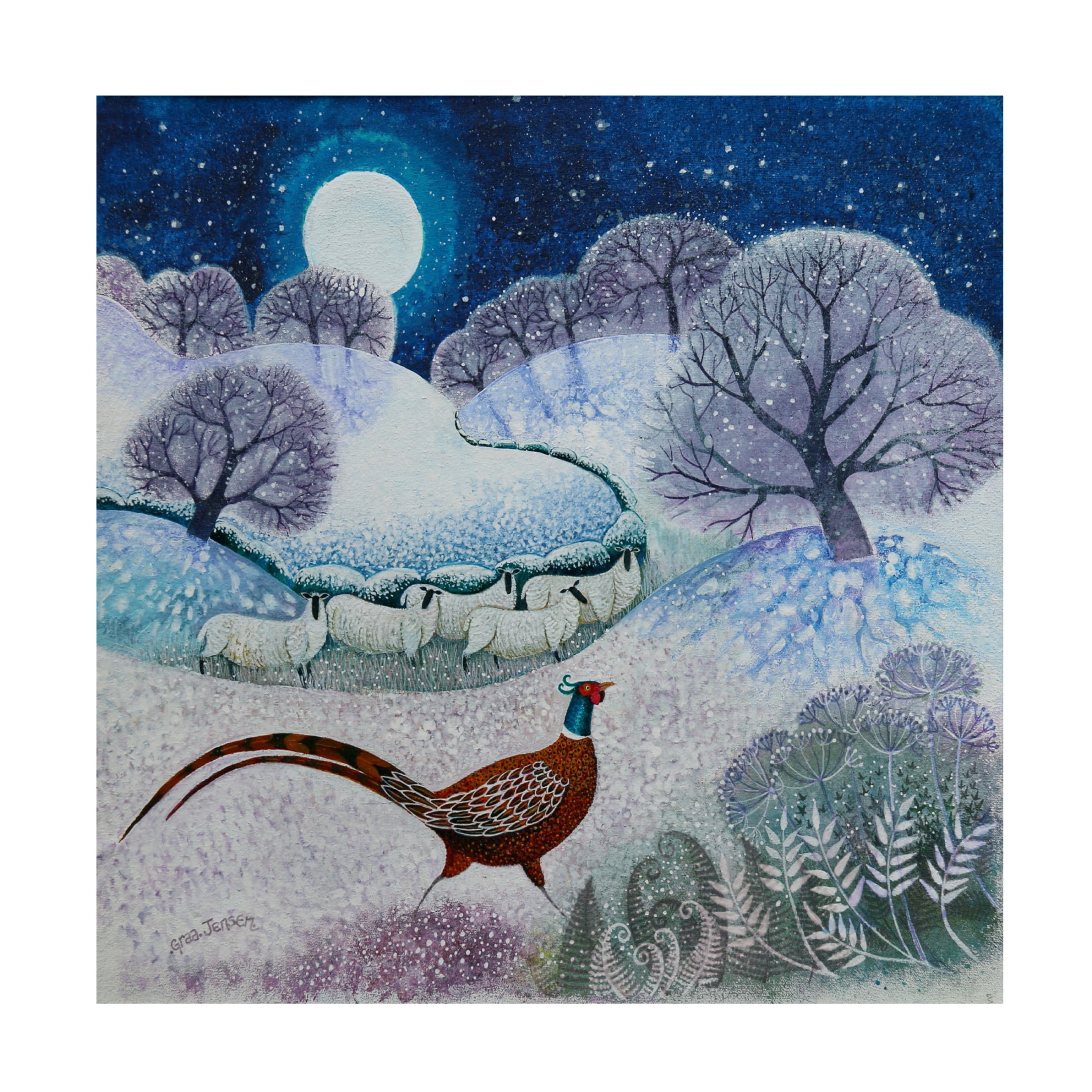 Lisa Graa Jensen 'His Lordship, 2022' Canvas Art - 18 x 18 Inches