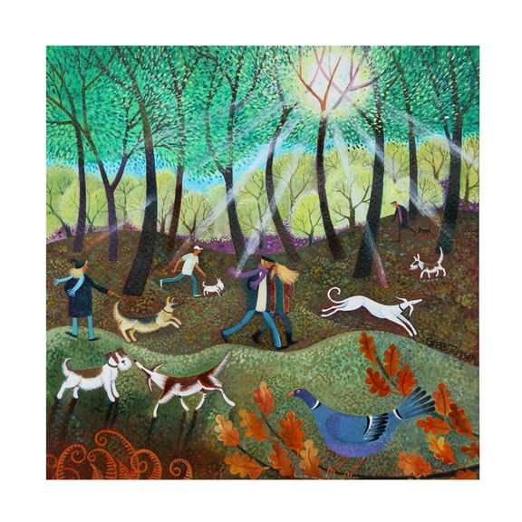 Lisa Graa Jensen 'Sunburst, 2022' Canvas Art - 14 x 14 Inches